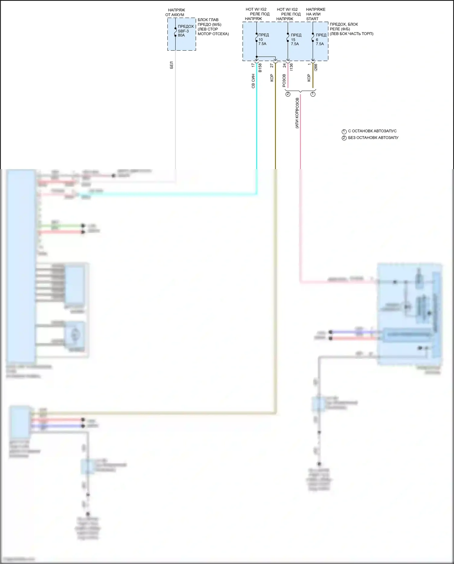 Crosstrek Subaru GU (2022-2024): Электросхема электроусилителя руля 