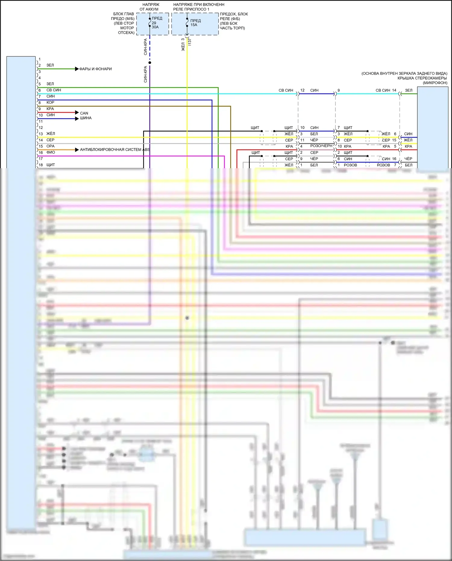 Crosstrek Subaru GU (2022-2024): Электросхема навигации, гибридная (1 из 4) 