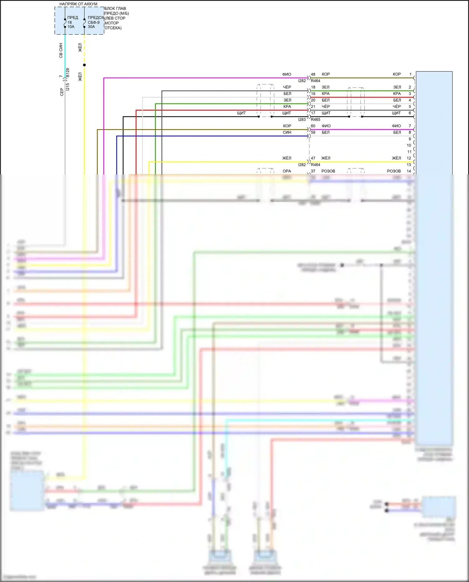 Crosstrek Subaru GU (2022-2024): Электросхема навигации, кроме гибридной (4 из 4) 