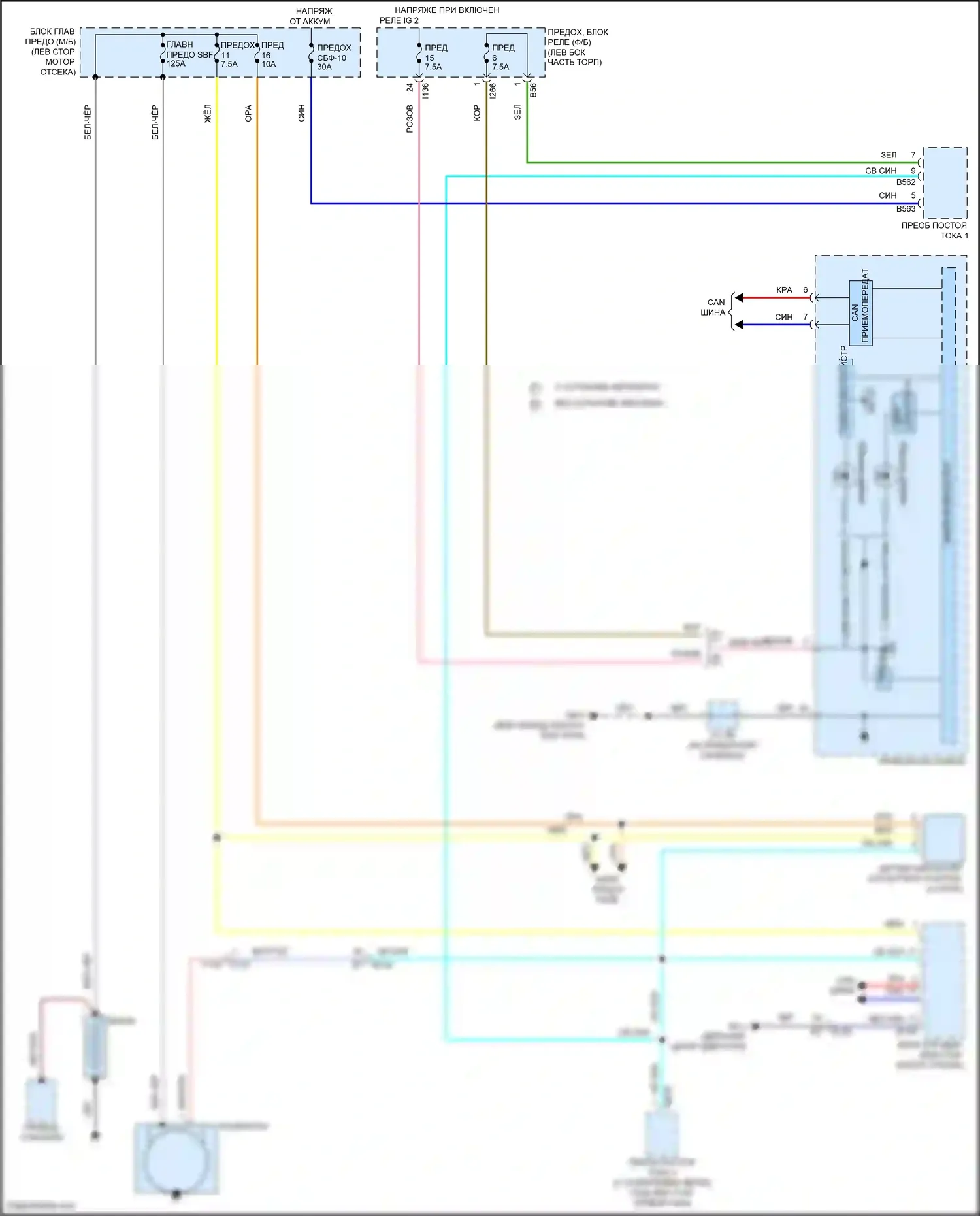 Crosstrek Subaru GU (2022-2024): Электросхема генератора 