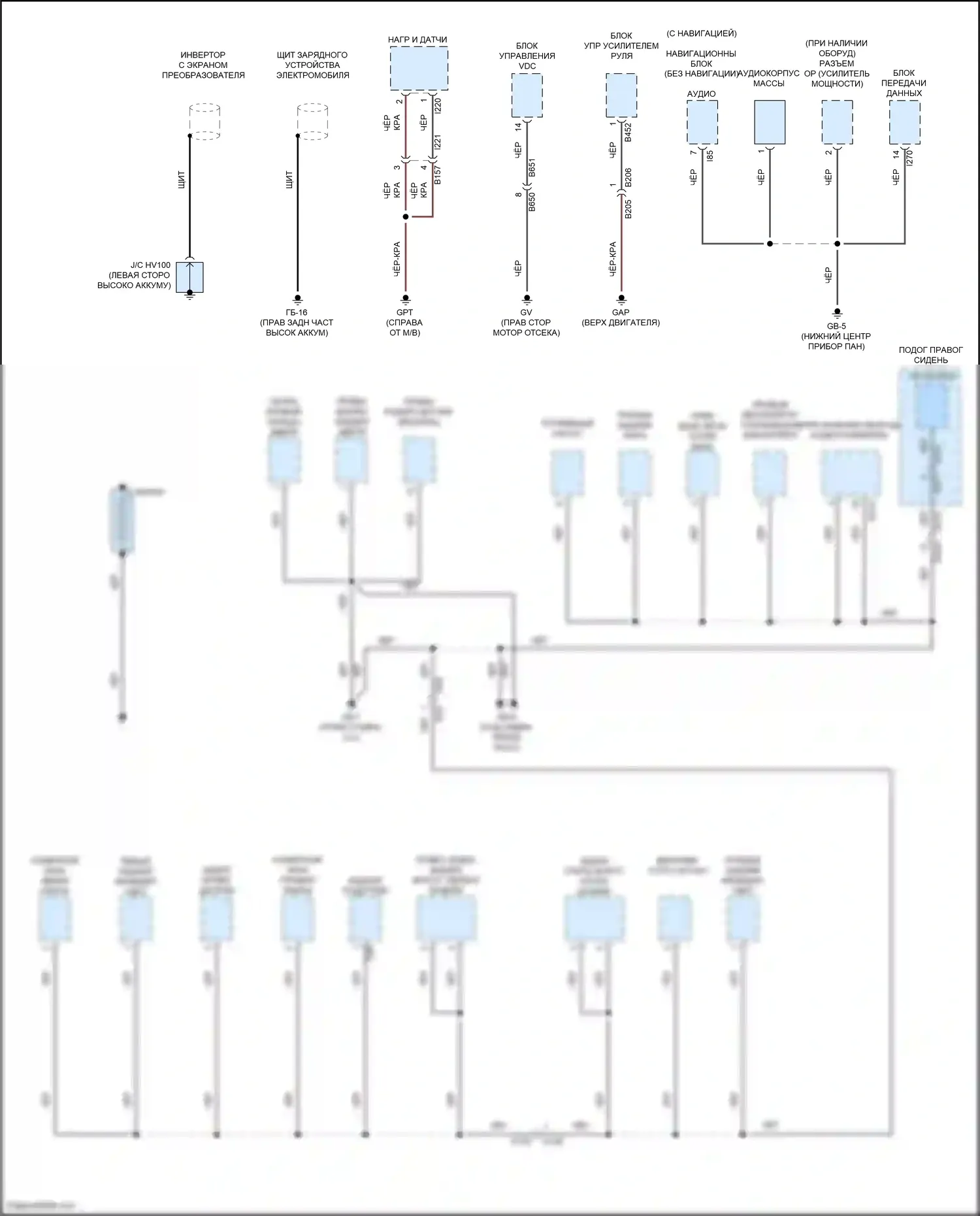 Crosstrek Subaru GU (2022-2024): Электросхема разводки массы, гибридная (4 из 5) 