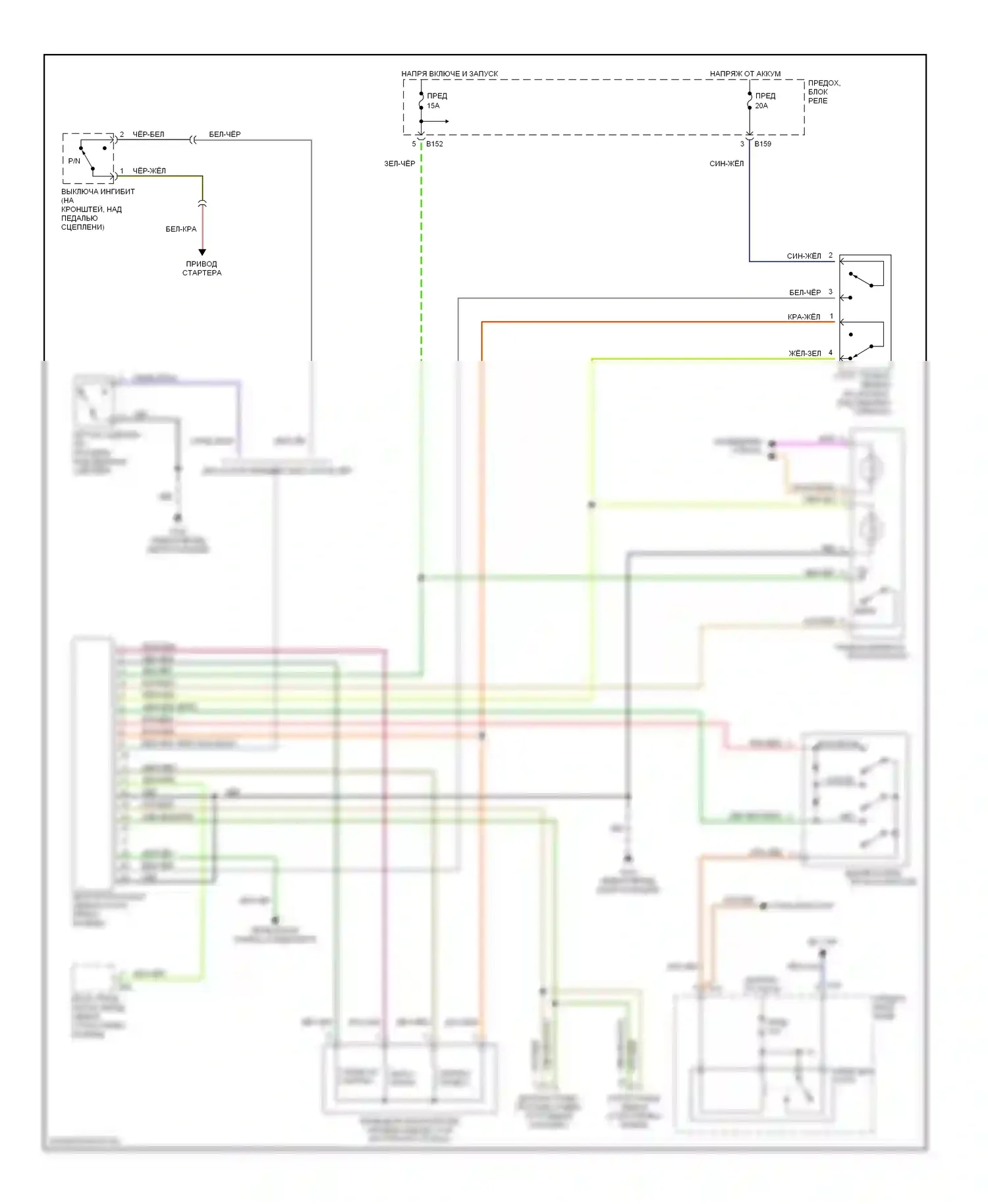 Forester Subaru SF (1997-2000): Электросхема круиз-контроля 