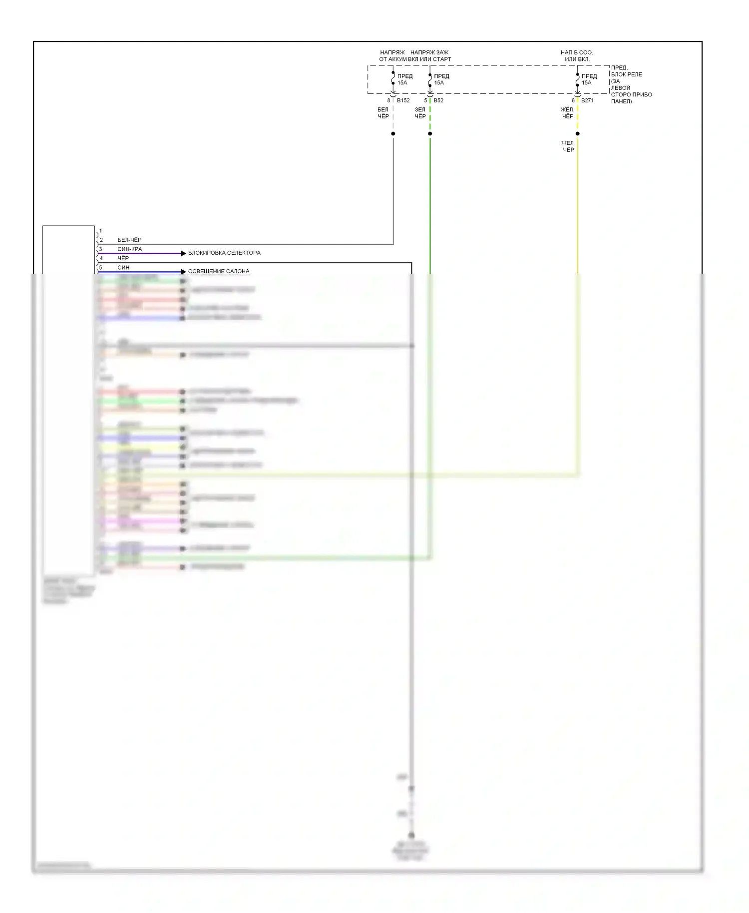 Forester Subaru SG рестайлинг (2005-2008): Электросхема блоков управления кузовом 