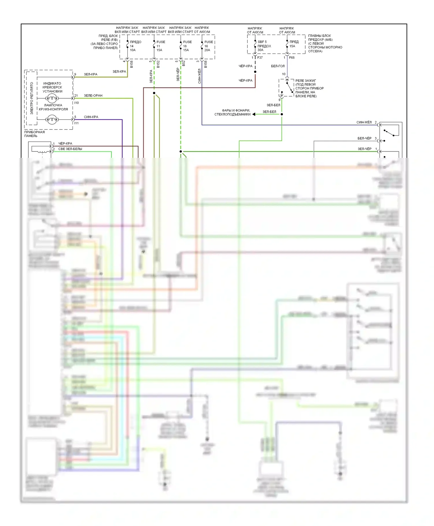 Forester Subaru SG рестайлинг (2005-2008): 2,5л турбо, электросхема круиз-контроля 