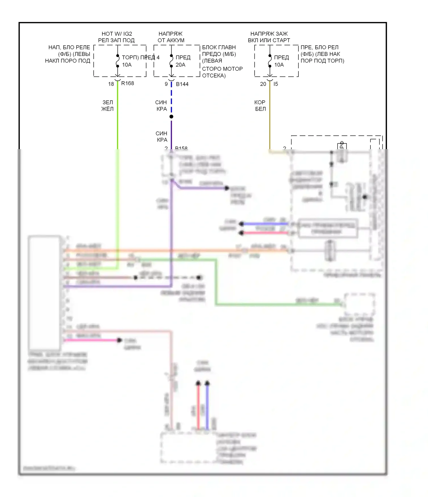 Forester Subaru SH рестайлинг (2010-2013): Электросхема контроля давления в шинах 