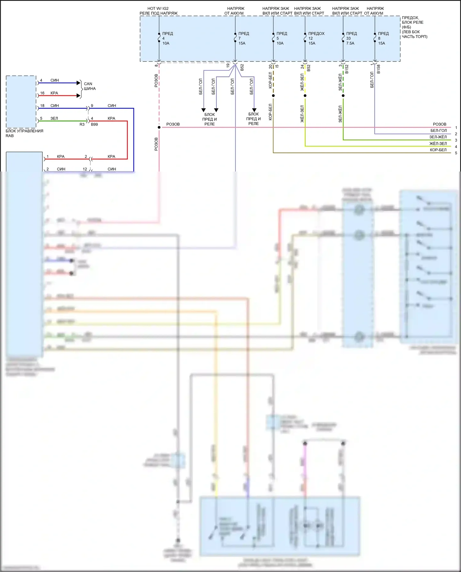 Forester Subaru SJ рестайлинг 2 (2016-2018): Электросхема зрения (1 из 3) 