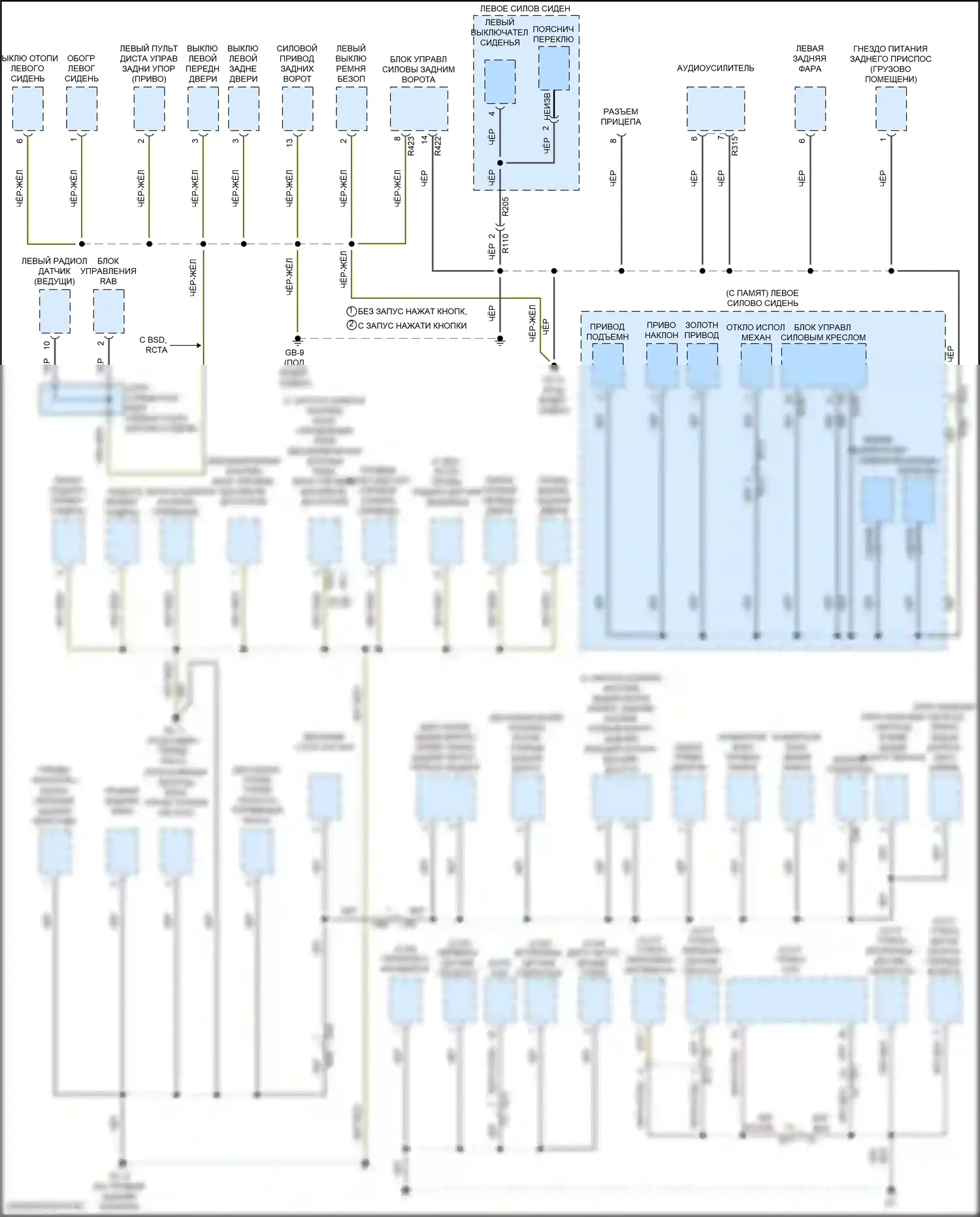 Forester Subaru SJ рестайлинг 2 (2016-2018): Электросхема точек подключения масс (4 из 4) 