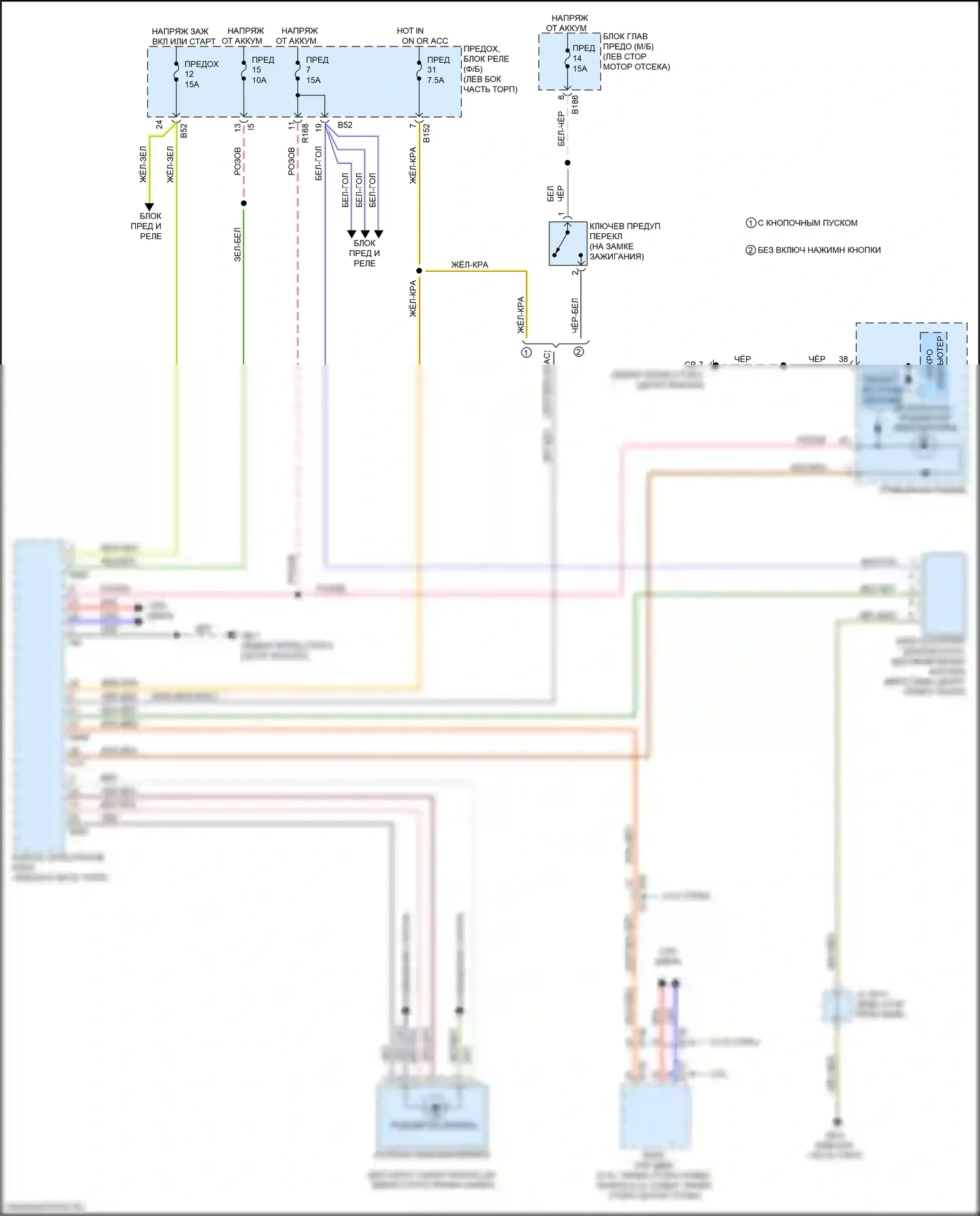 Forester Subaru SJ рестайлинг (2015-2016): Электросхема иммобилайзера 