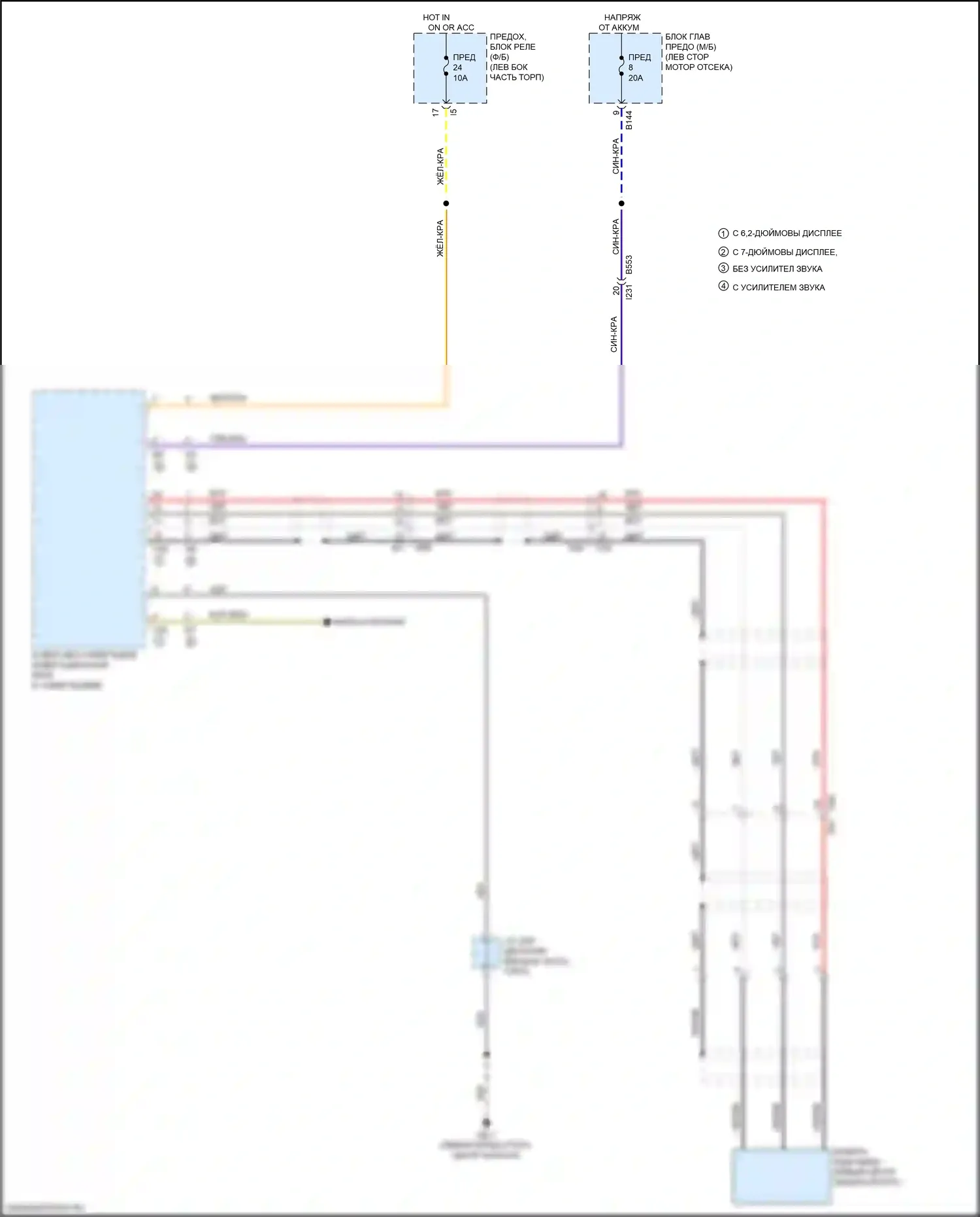 Forester Subaru SJ рестайлинг (2015-2016): Электросхема камеры заднего вида 