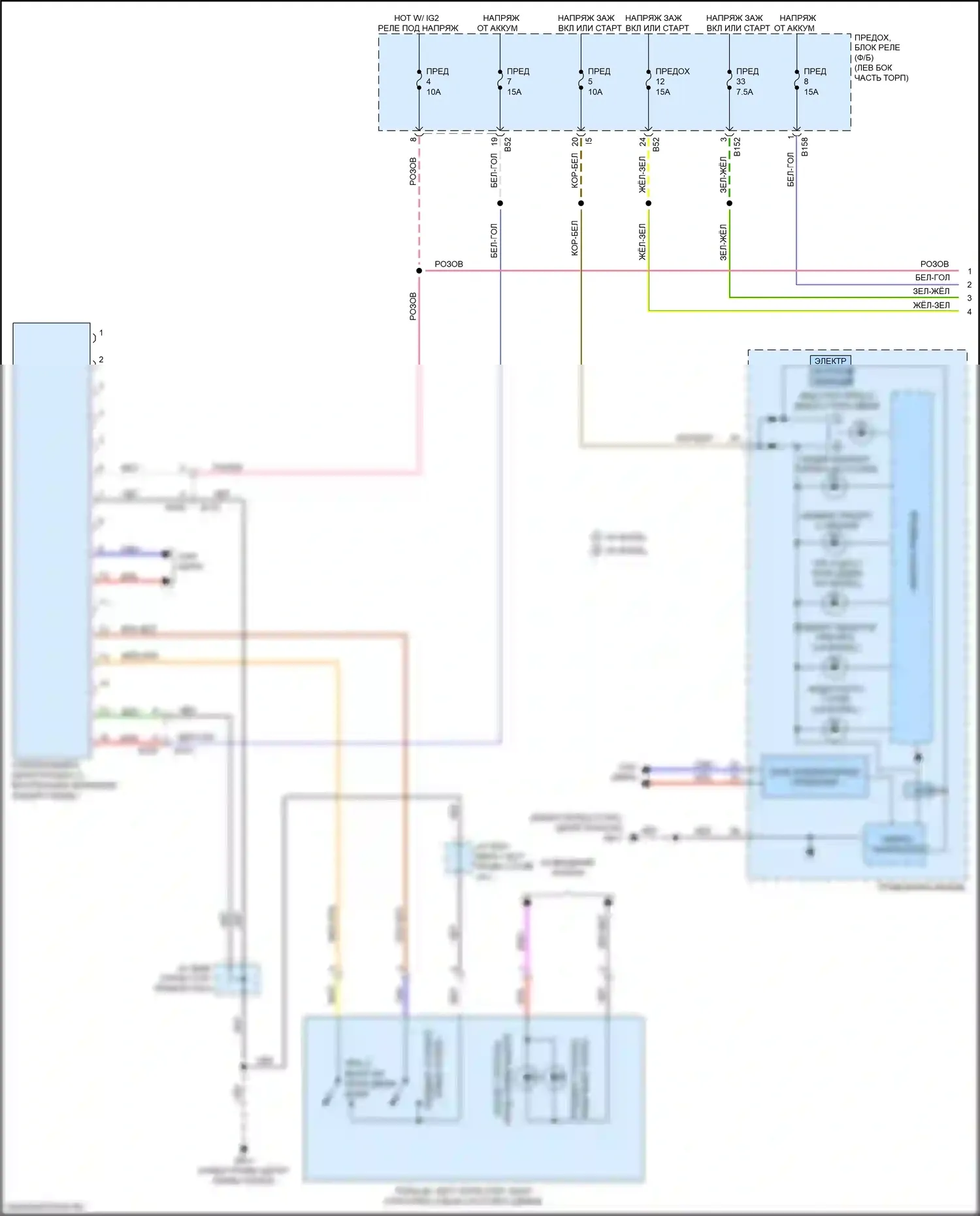 Forester Subaru SJ рестайлинг (2015-2016): Электросхема зрения (1 из 2) 
