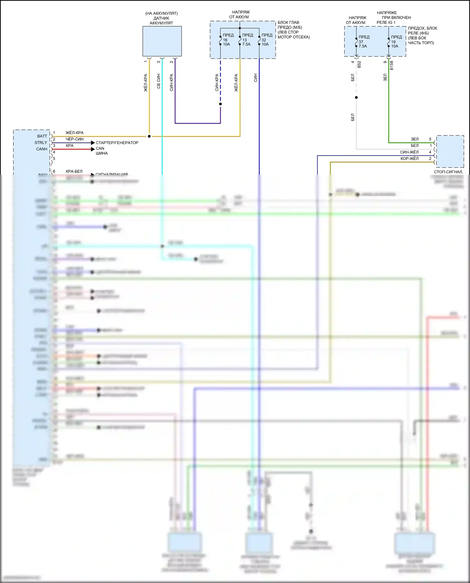 Forester Subaru SK рестайлинг (2021-2024): Электросхема двигателя 2.5l (1 из 7) 