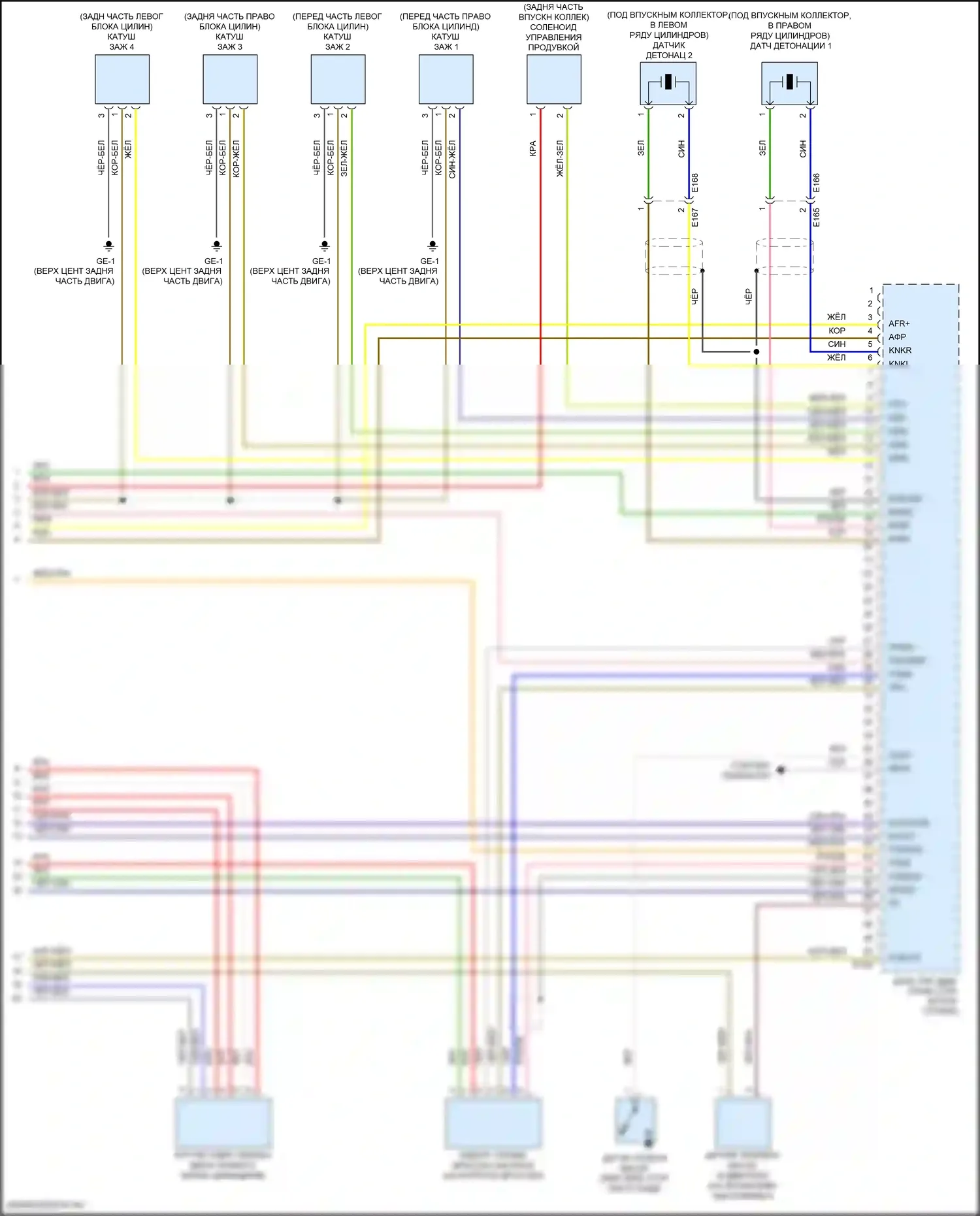 Forester Subaru SK рестайлинг (2021-2024): Электросхема двигателя 2.5l (7 из 7) 
