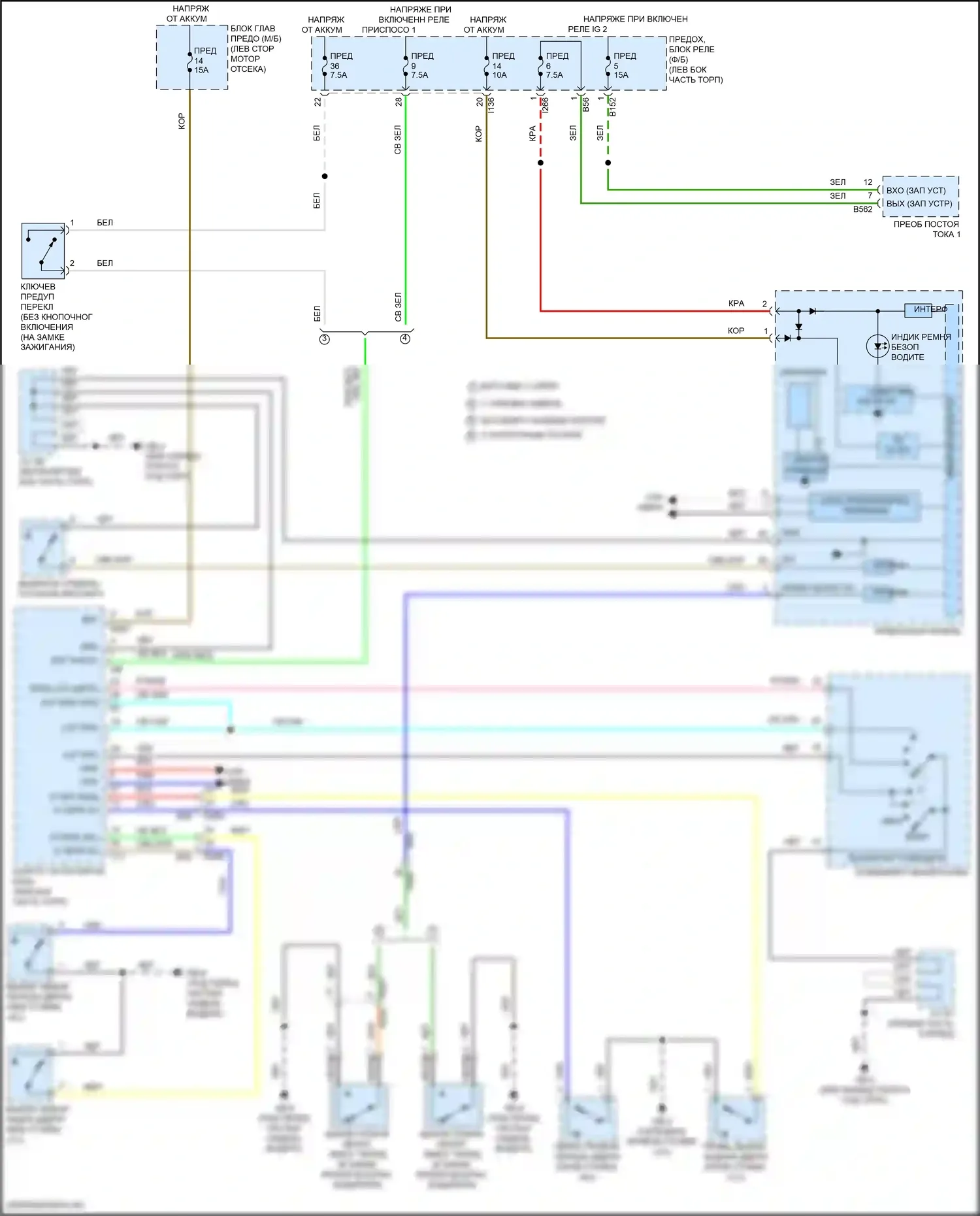 Forester Subaru SK рестайлинг (2021-2024): Электросхема утора 