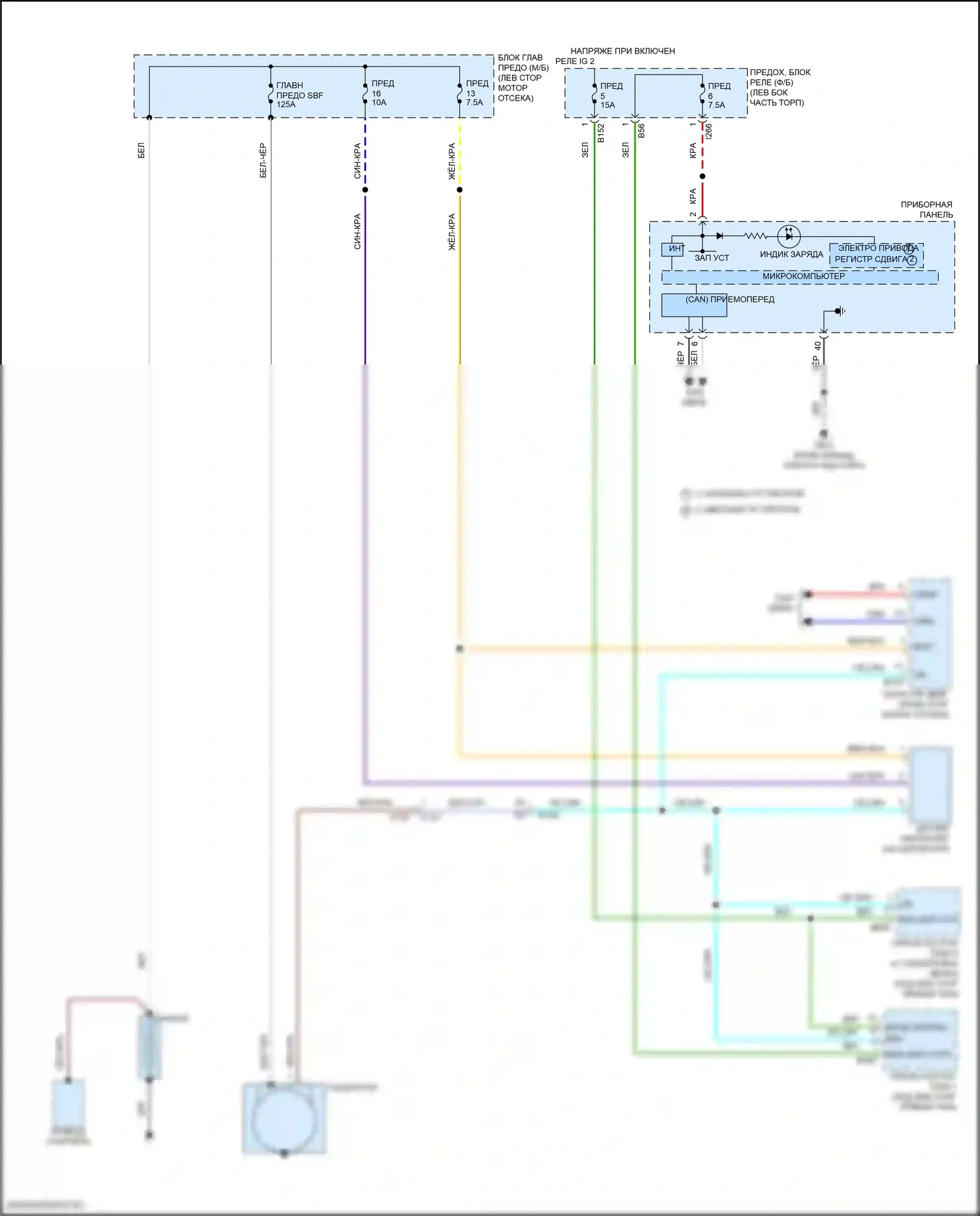 Forester Subaru SK рестайлинг (2021-2024): Электросхема генератора 