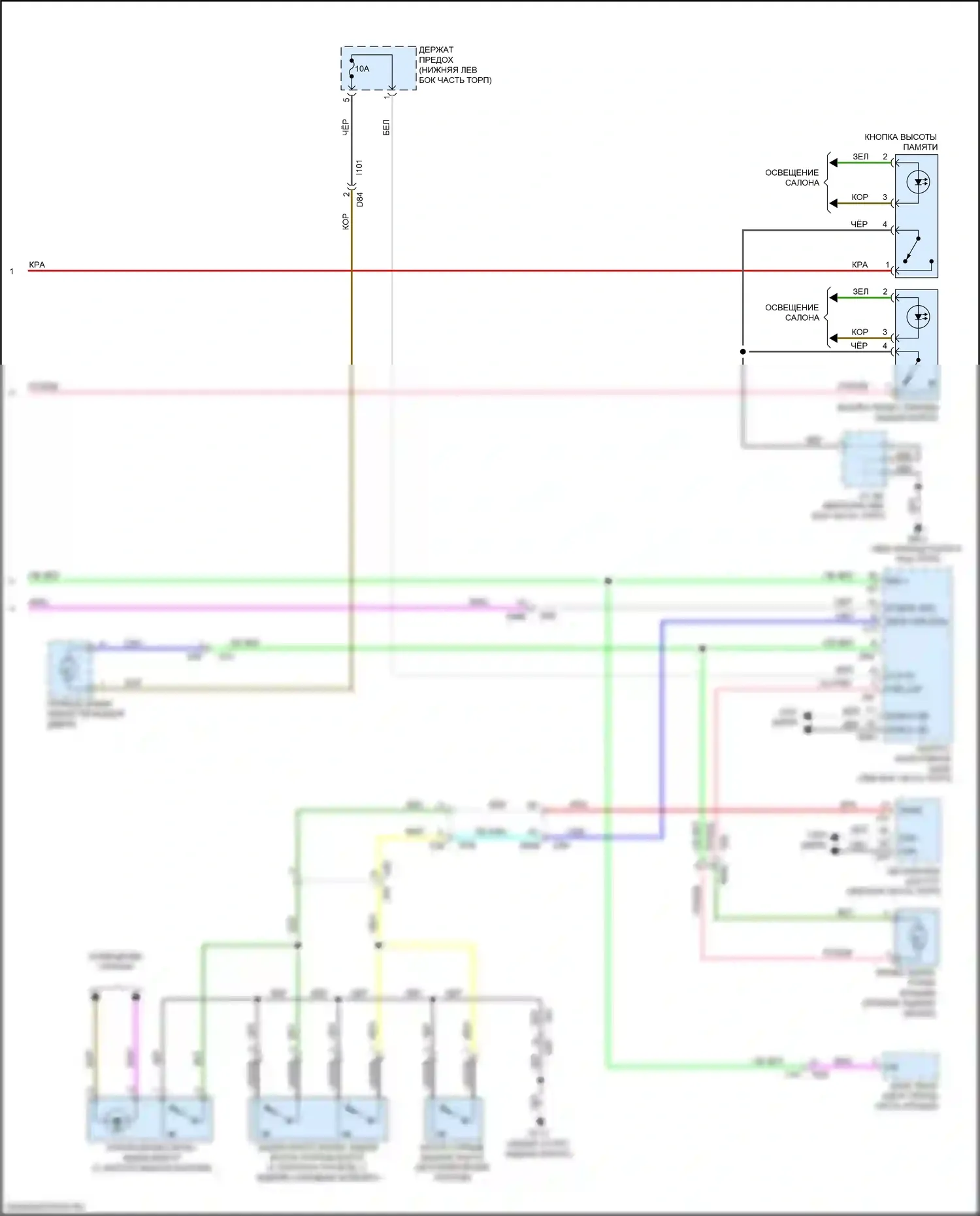 Forester Subaru SK (2018-2021): Электросхема доводчика двери питания (2 из 2) 