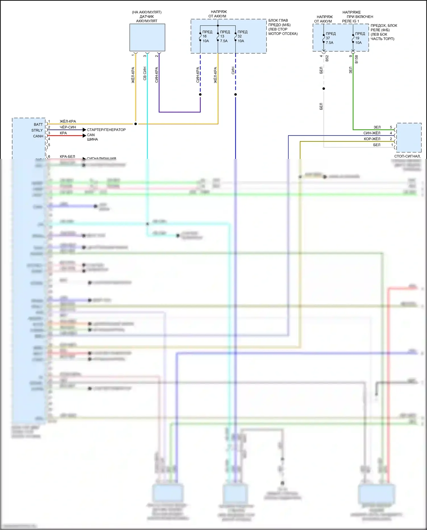 Forester Subaru SK (2018-2021): Электросхема двигателя 2.5l (1 из 7) 