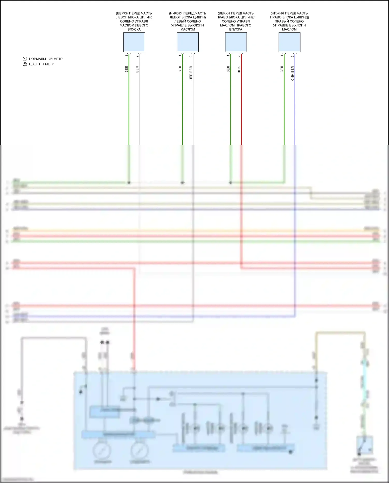Forester Subaru SK (2018-2021): Электросхема двигателя 2.5l (4 из 7) 
