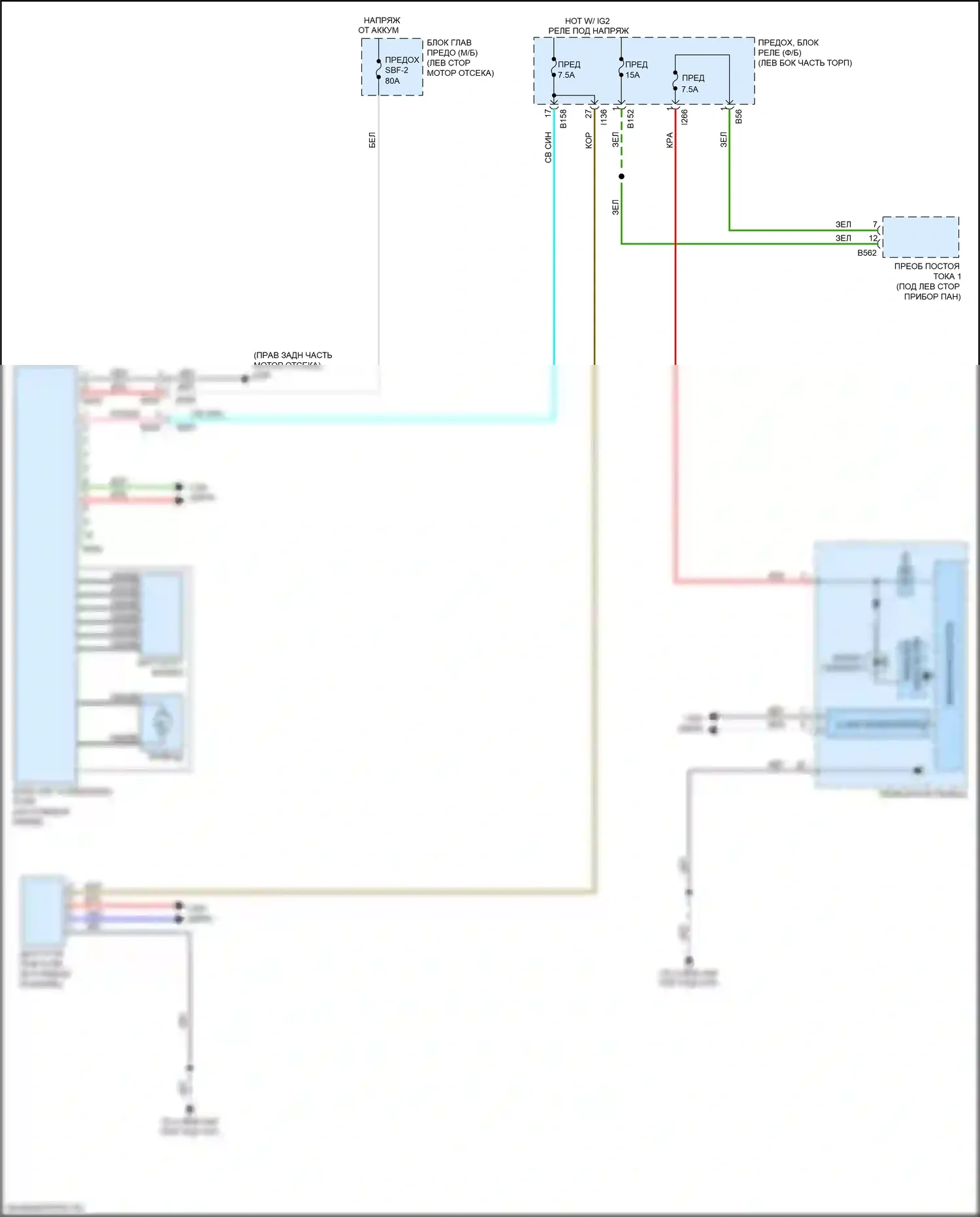 Forester Subaru SK (2018-2021): Электросхема электроусилителя руля 