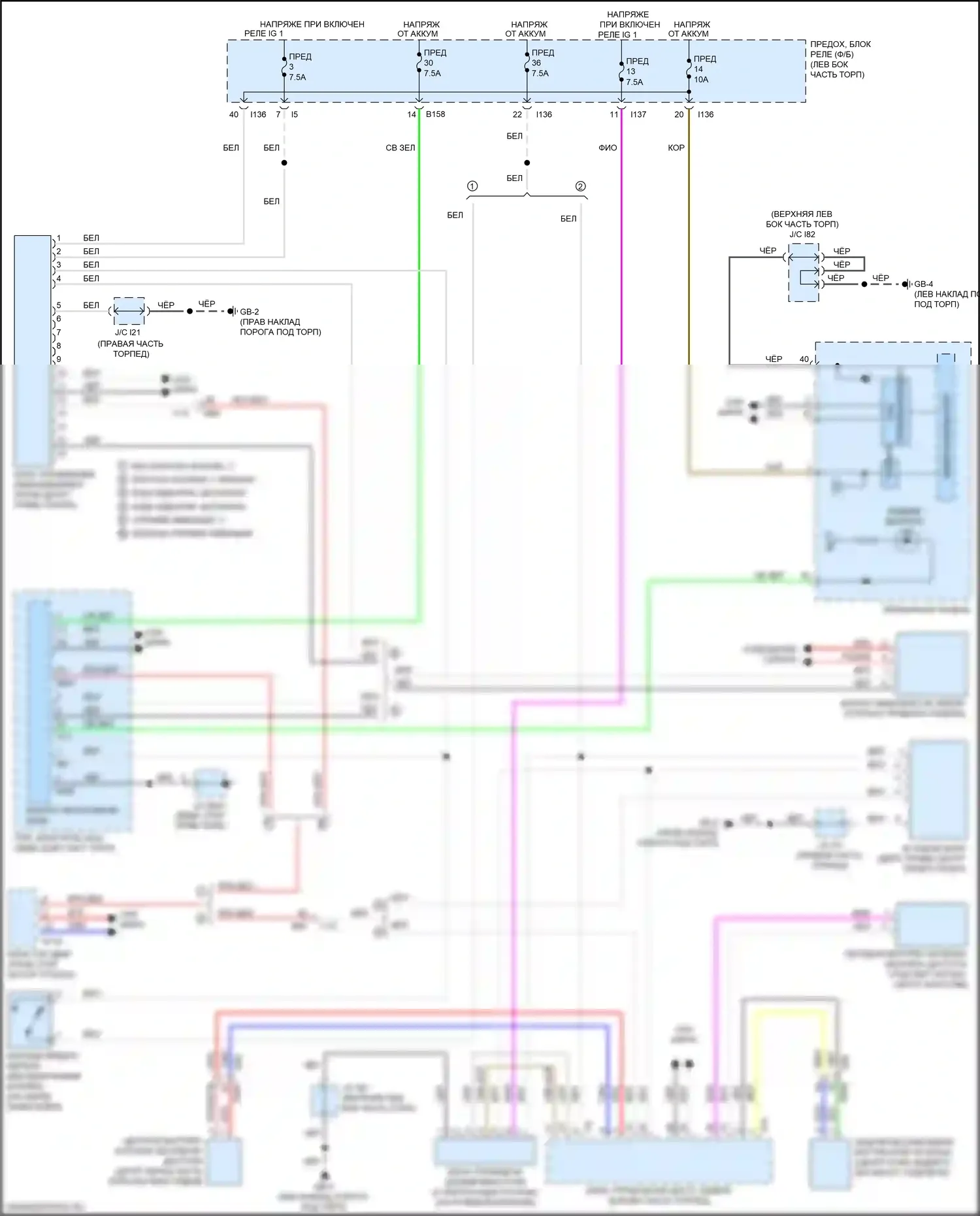 Forester Subaru SK (2018-2021): Электросхема иммобилайзера 