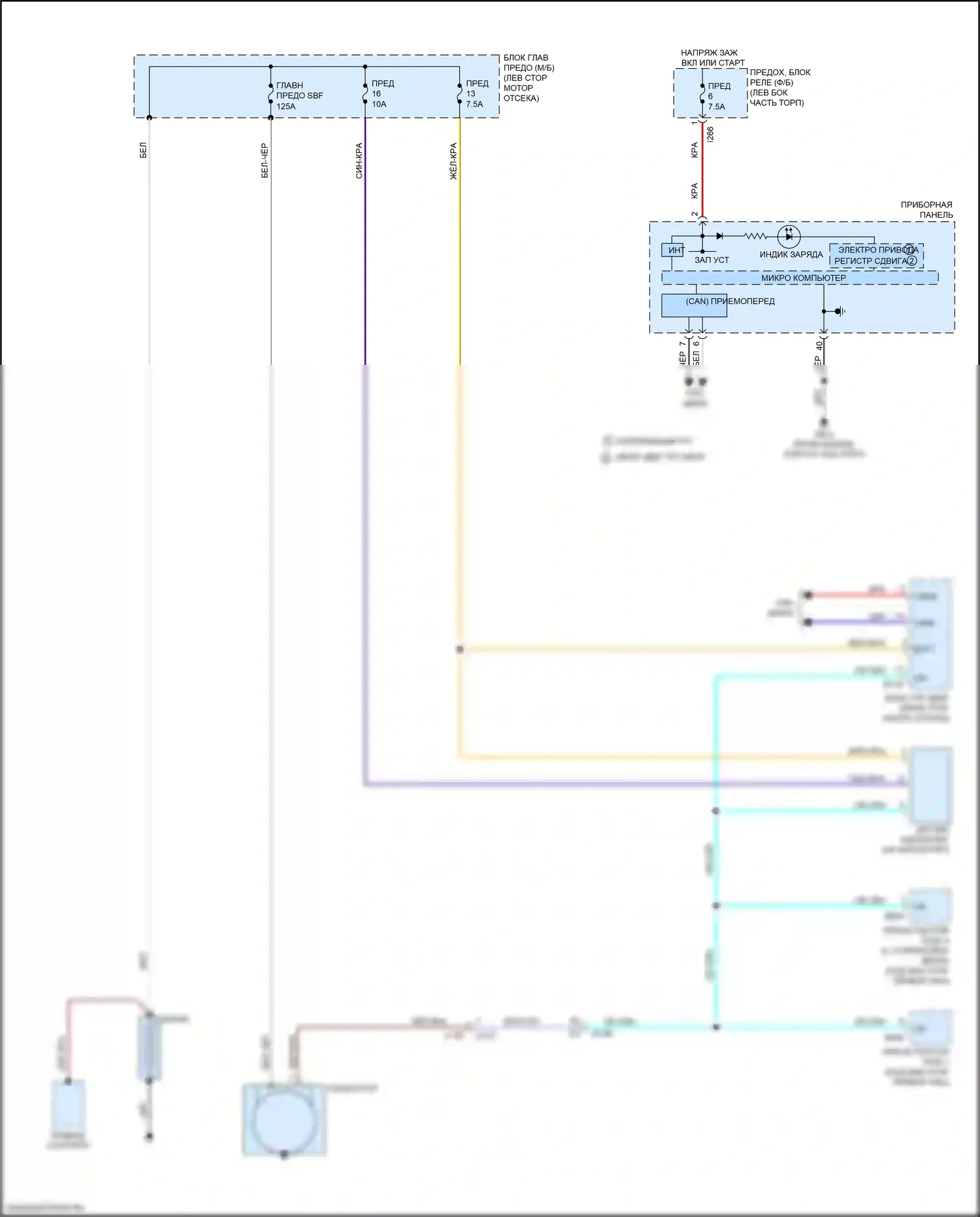 Forester Subaru SK (2018-2021): Электросхема генератора 