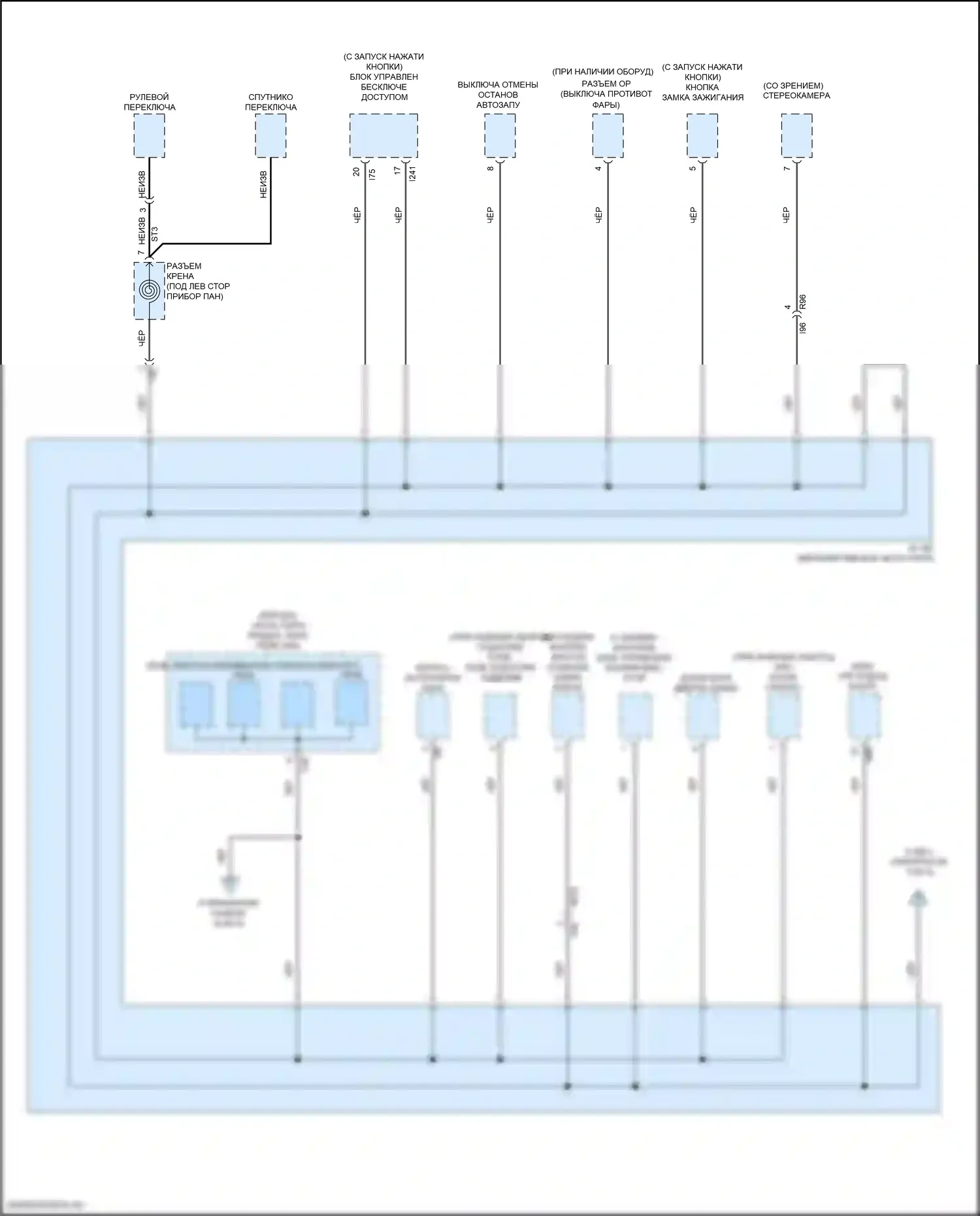Forester Subaru SK (2018-2021): Электросхема точек подключения масс (5 из 5) 