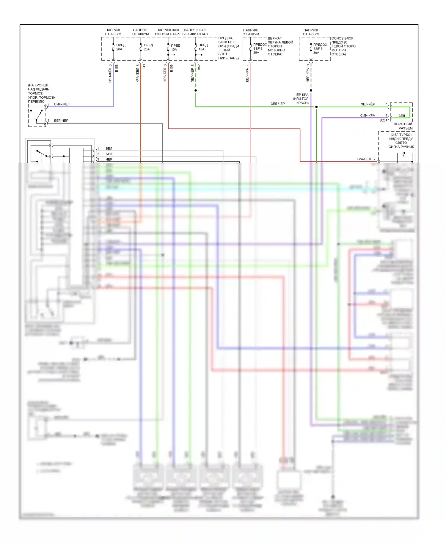 Impreza Subaru GD/GC/GG рестайлинг 2 (2005-2007): Антиблокировочная система abs электросхема 