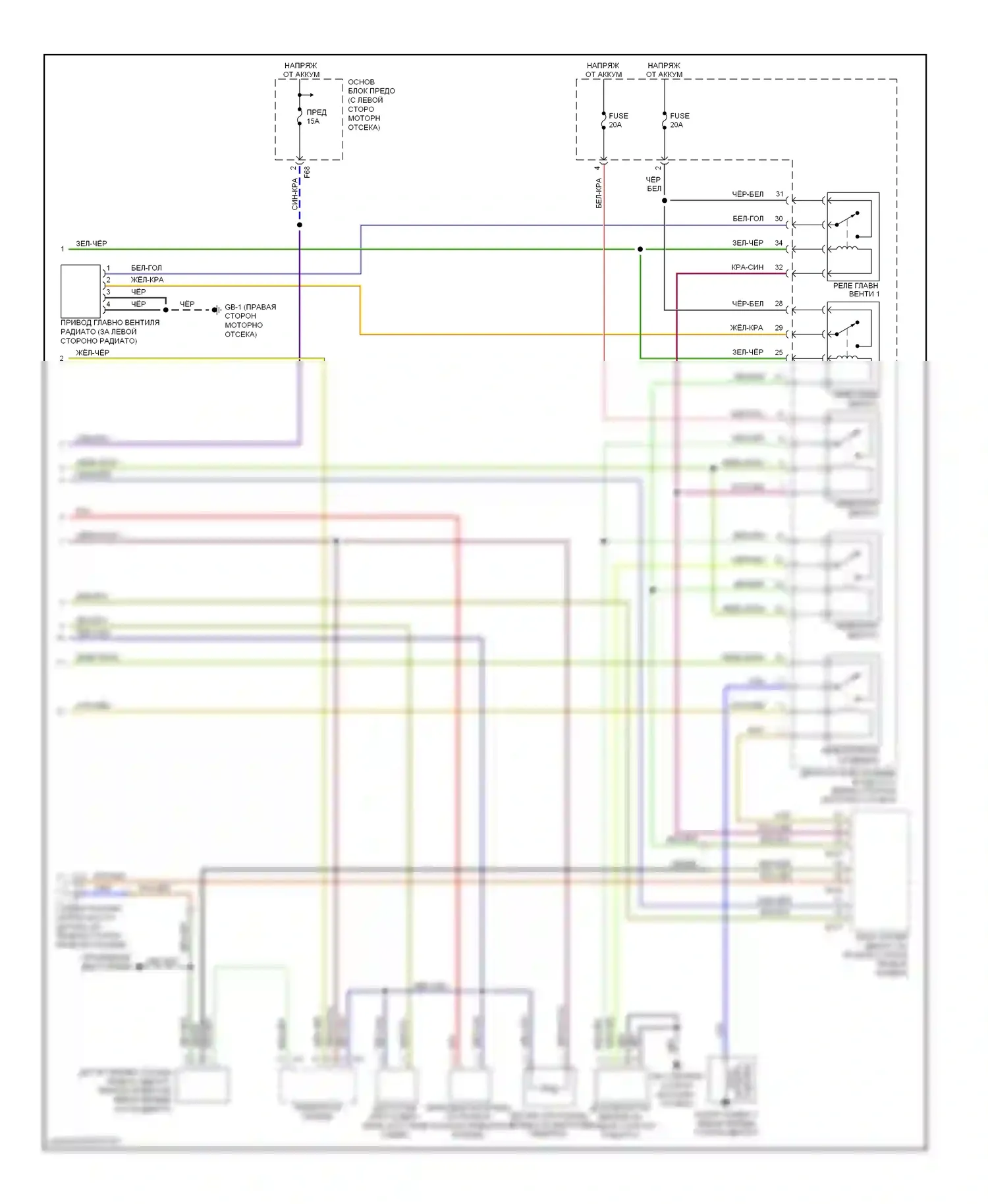 Impreza Subaru GD/GC/GG рестайлинг 2 (2005-2007): 2.5л турбо, автоматическая электросхема кондиционера (2 из 2) 