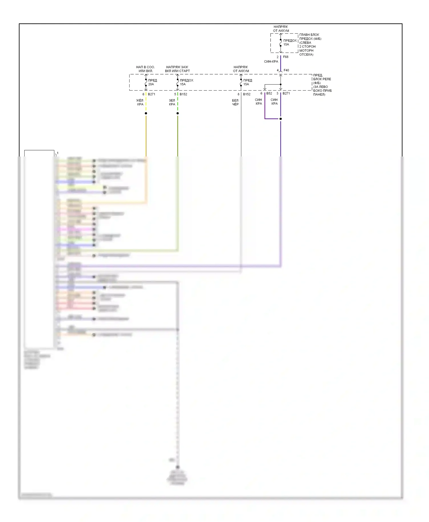 Impreza Subaru GD/GC/GG рестайлинг (2002-2005): Электросхема блоков управления кузовом 