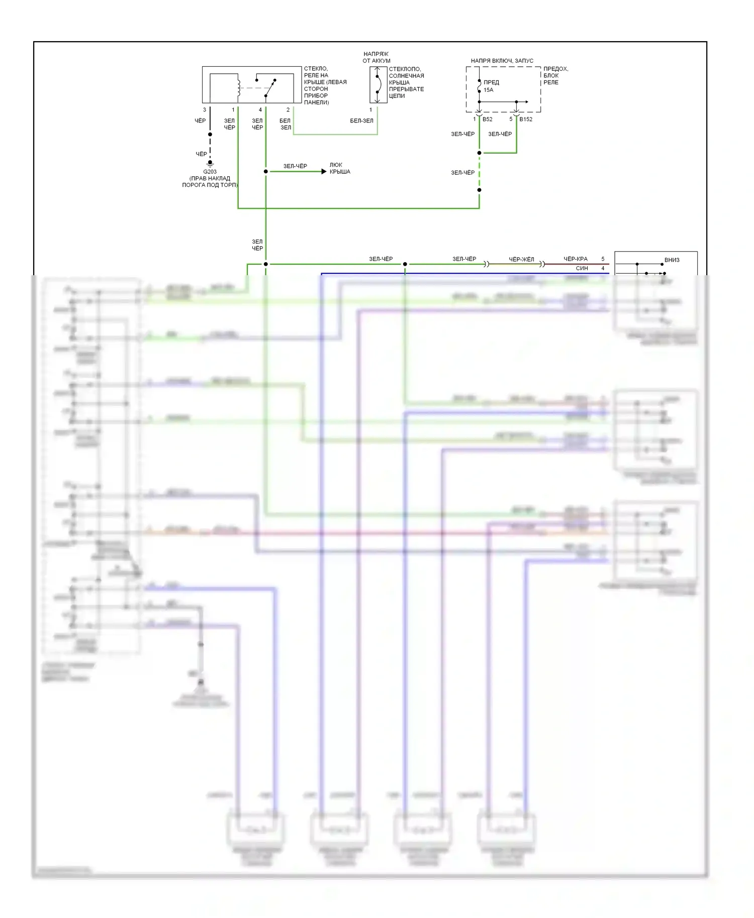 Impreza Subaru GD/GC/GG (2000-2002): Электросхема стеклоподъемника, седан и универсал 