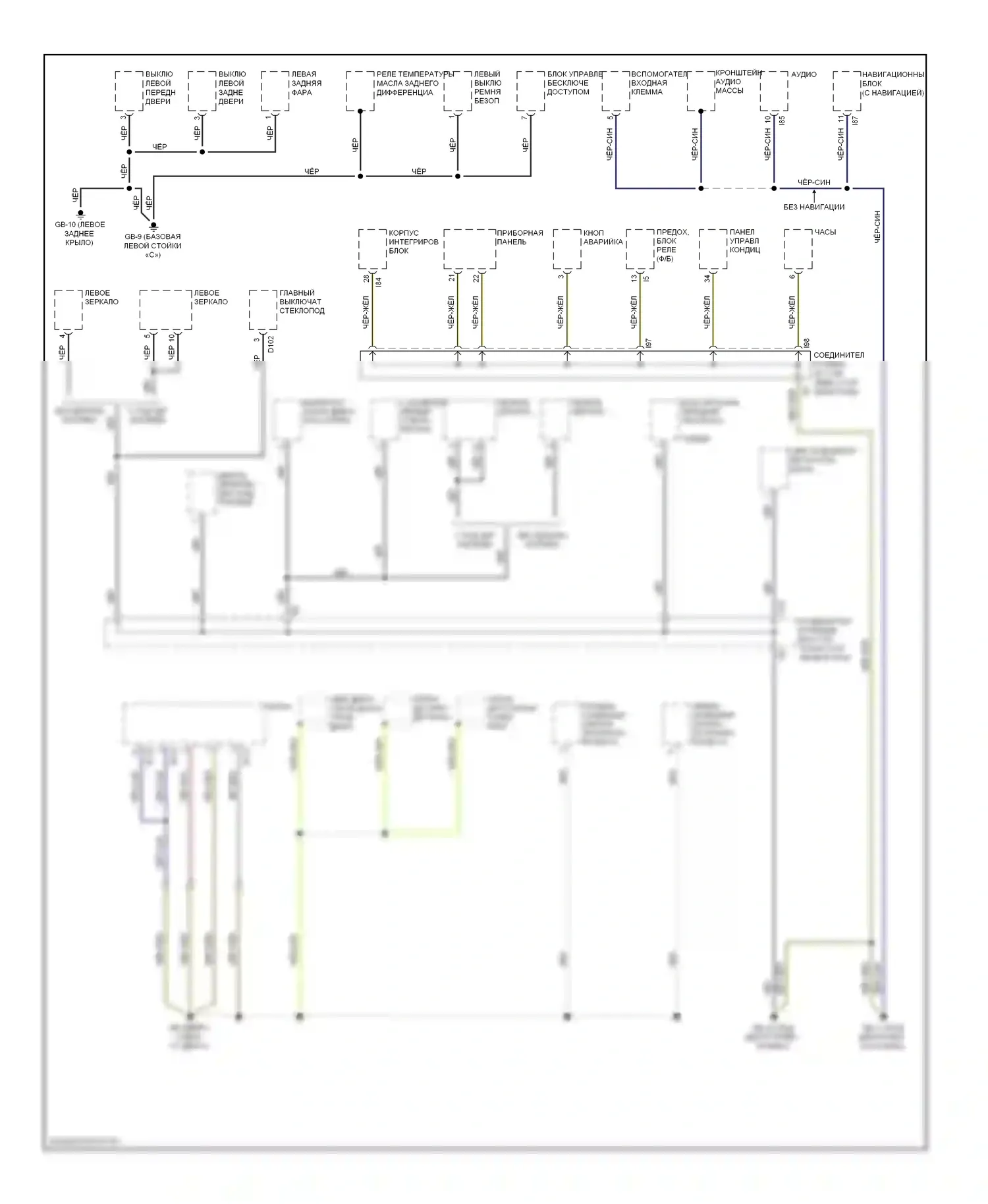 Impreza Subaru GH (2007-2011): Электросхема разводки массы, wrx sti (2 из 2) 