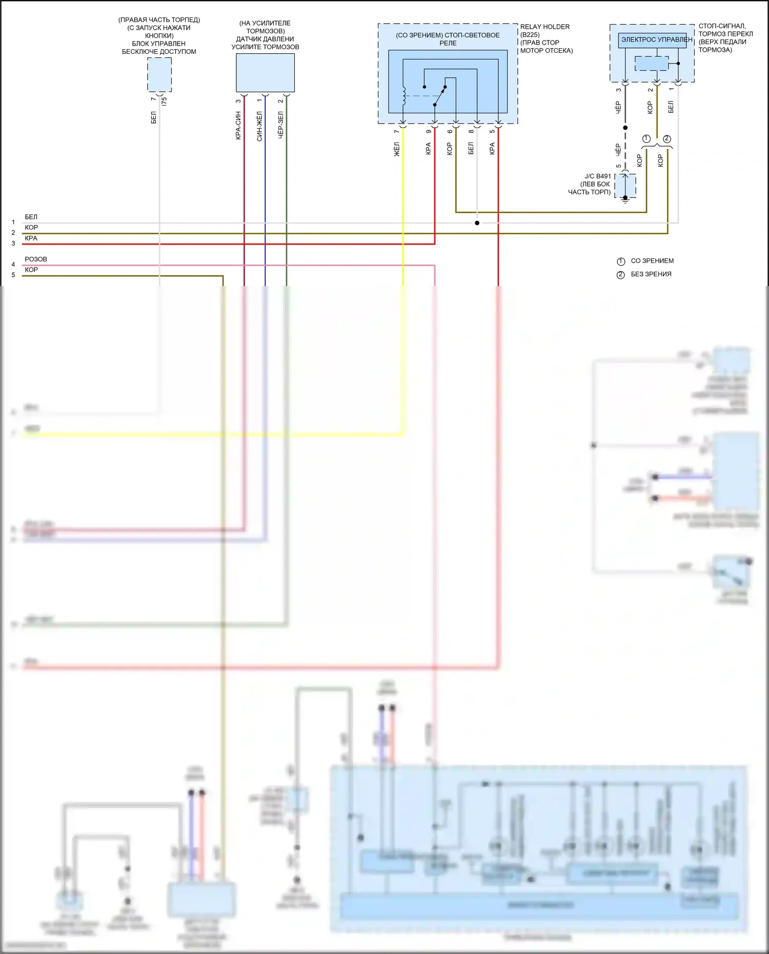 Impreza Subaru GK2 рестайлинг (2019-2023): Антиблокировочная система abs электросхема (2 из 2) 