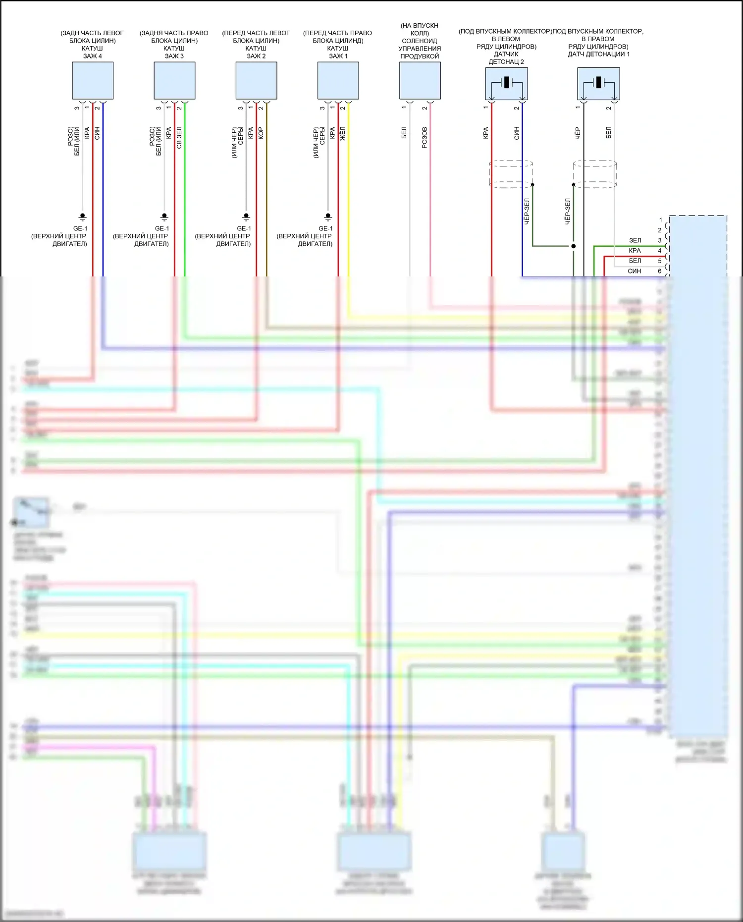 Impreza Subaru GK2 рестайлинг (2019-2023): Электросхема двигателя 2.0l (7 из 7) 