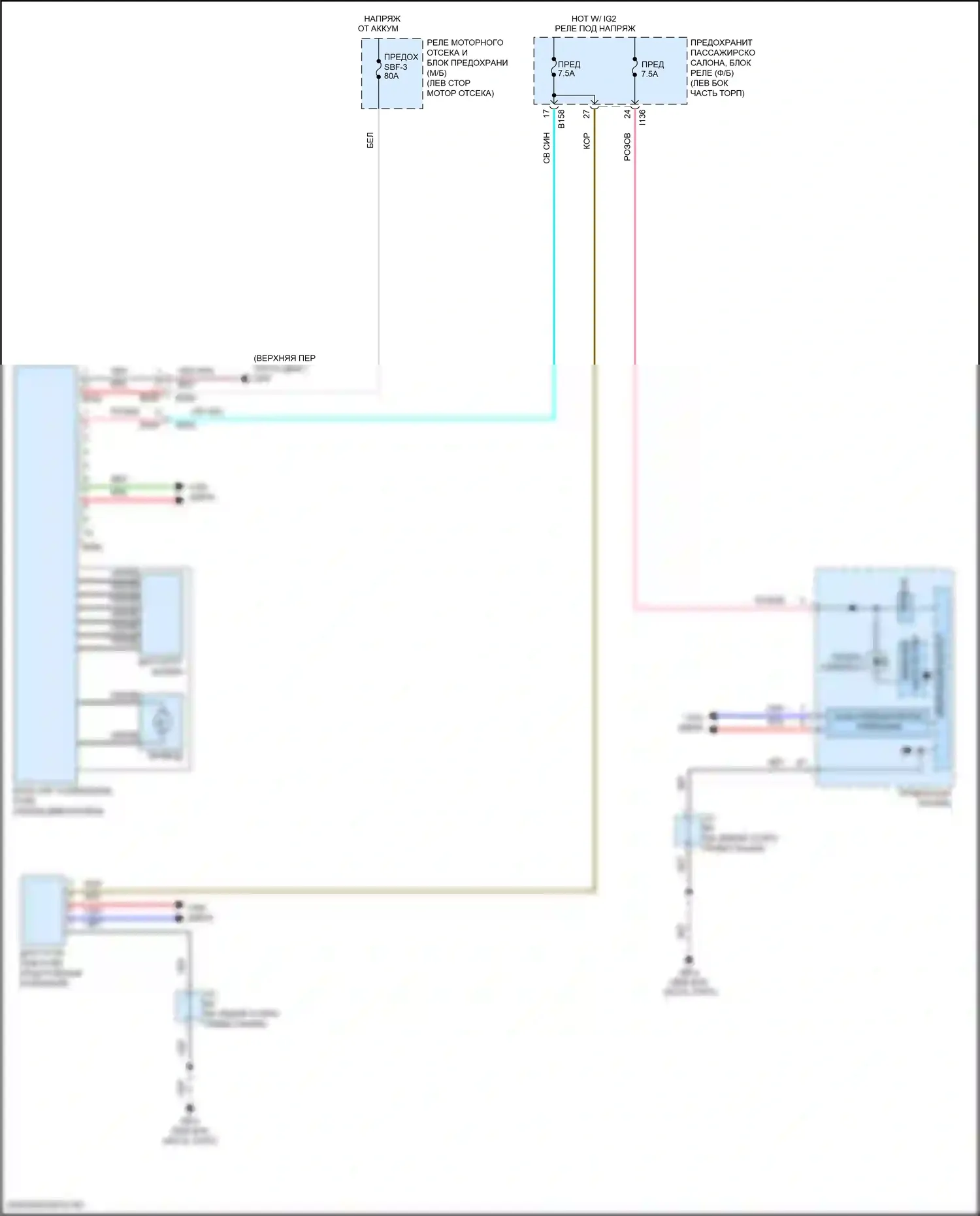 Impreza Subaru GK2 рестайлинг (2019-2023): Электросхема электроусилителя руля 