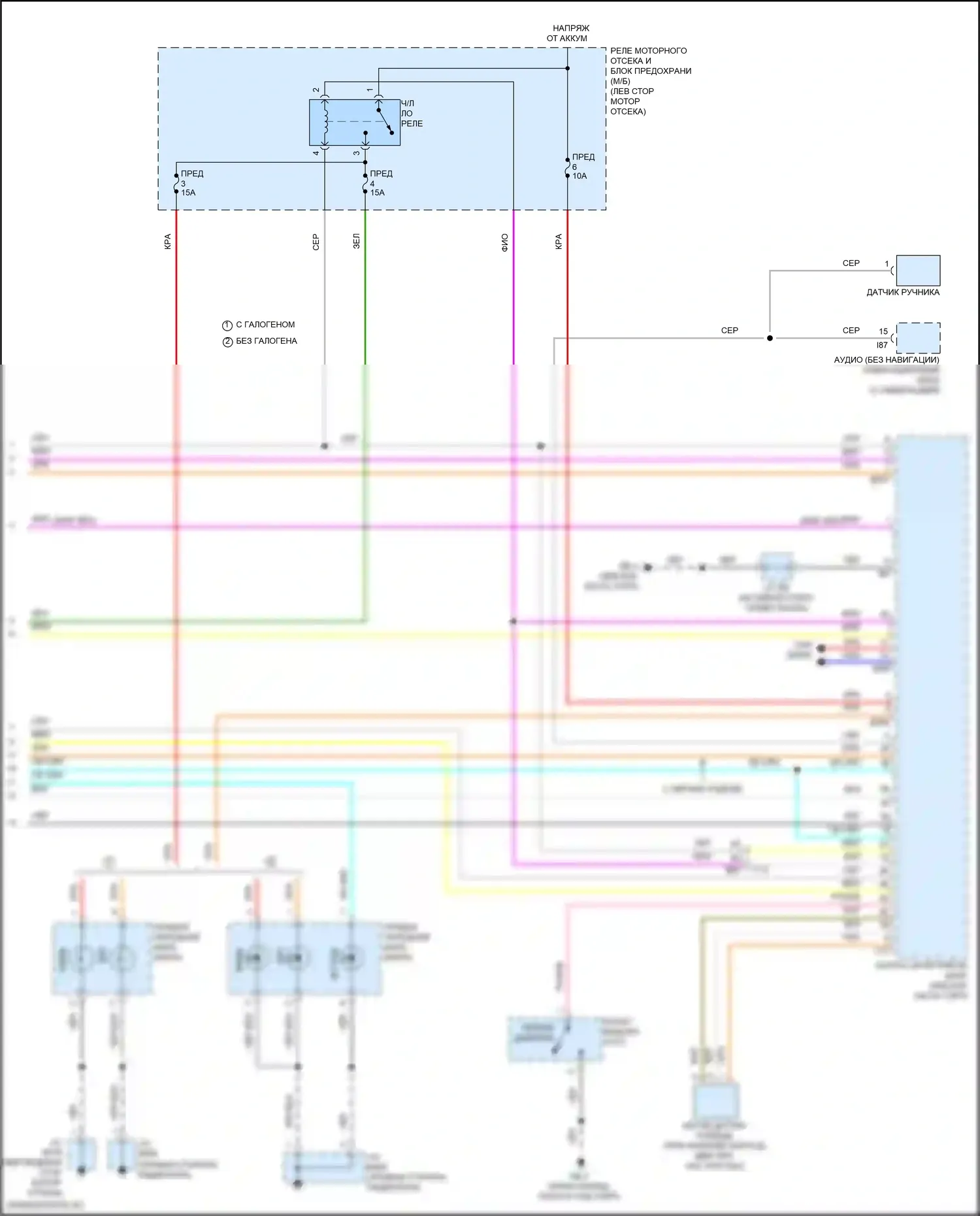 Impreza Subaru GK2 рестайлинг (2019-2023): Электросхема фар (3 из 3) 