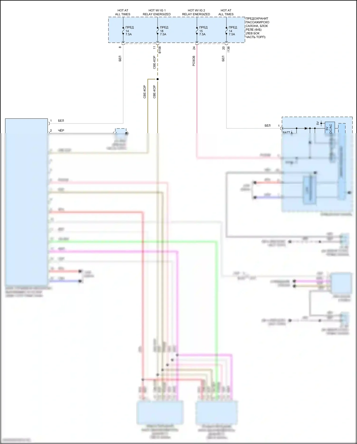 Impreza Subaru GK2 рестайлинг (2019-2023): Электросхема корректора фар, cvt 