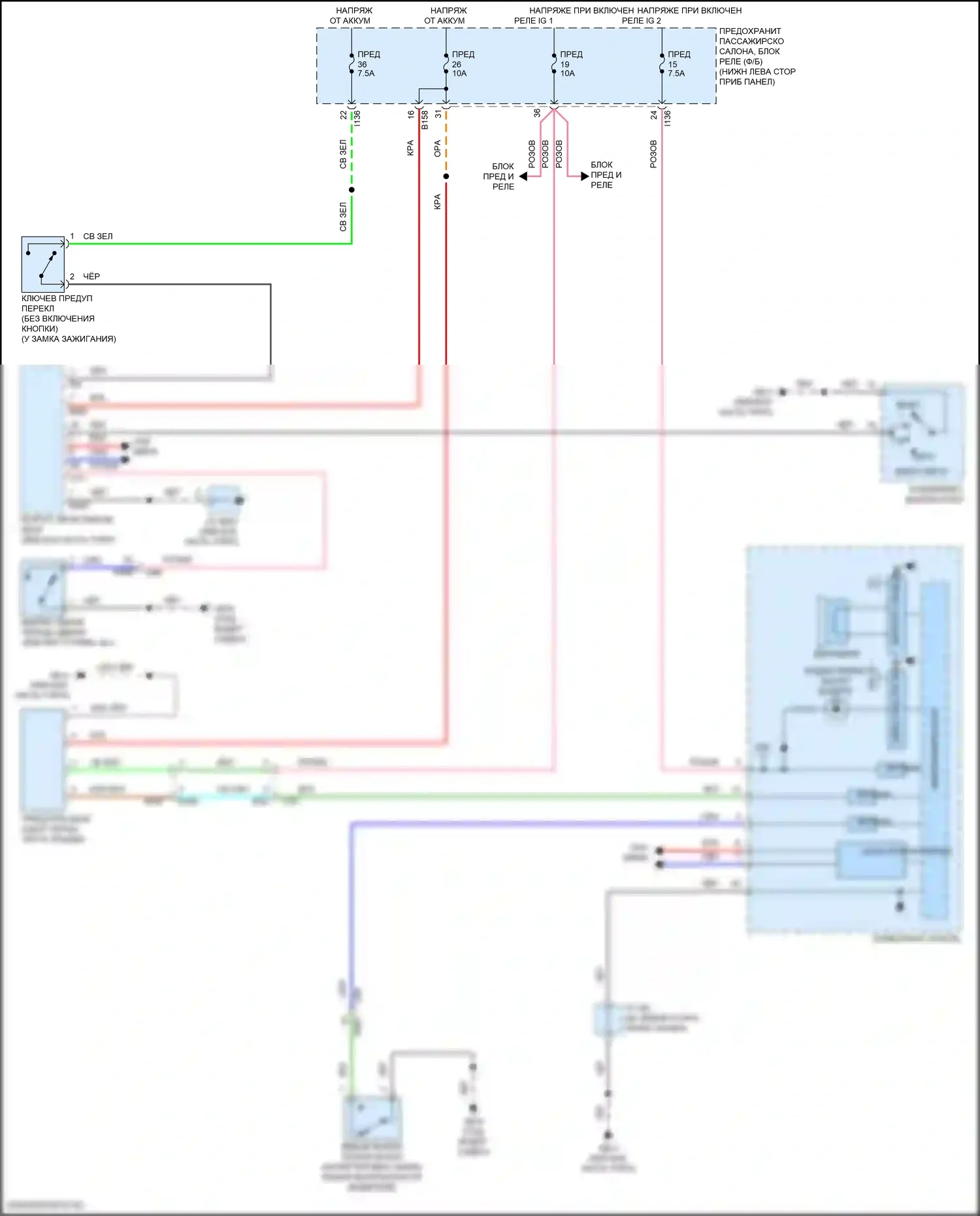 Impreza Subaru GK2 рестайлинг (2019-2023): Электросхема утора 