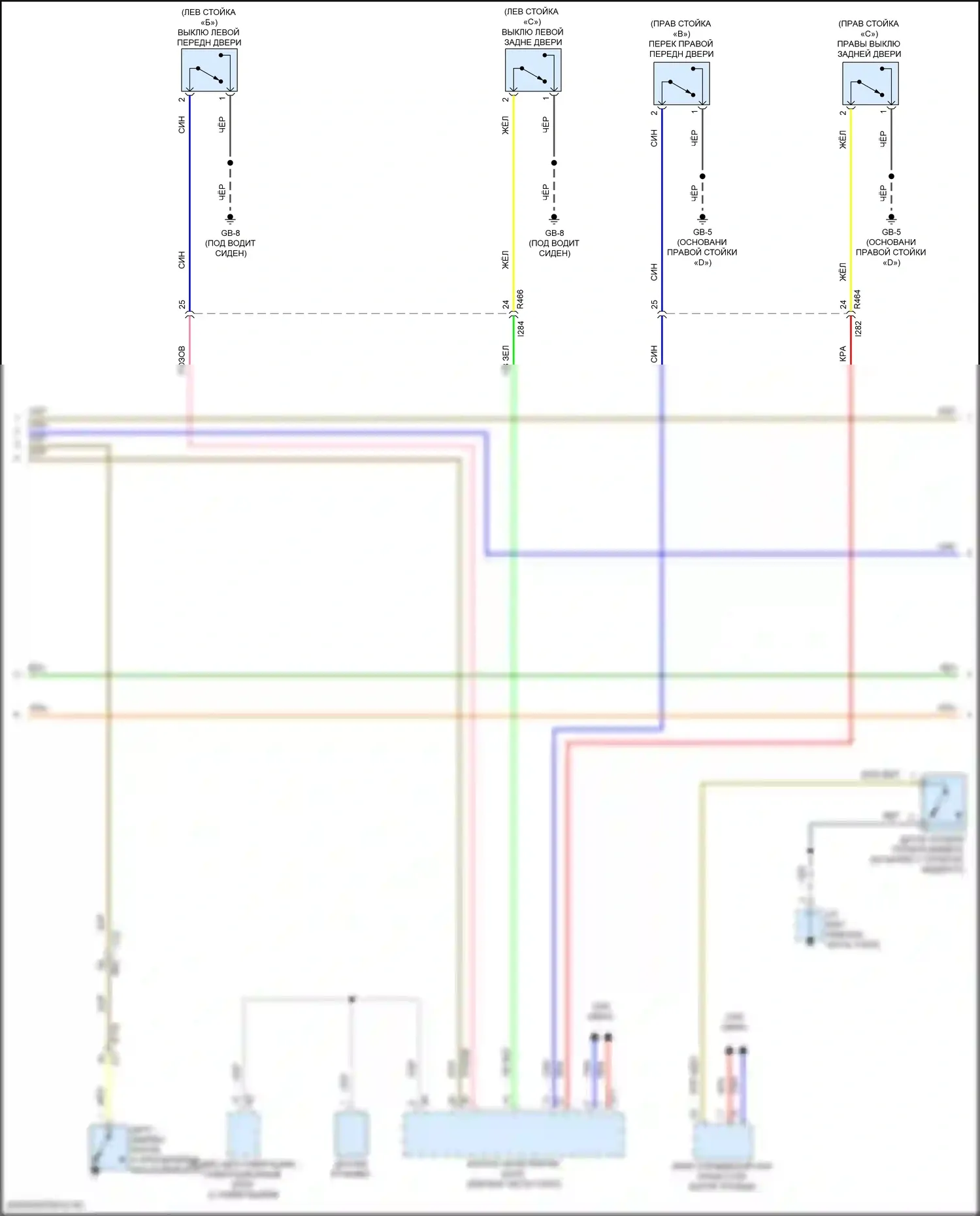 Impreza Subaru GK2 рестайлинг (2019-2023): Электросхема приборной панели, tft meter (2 из 3) 