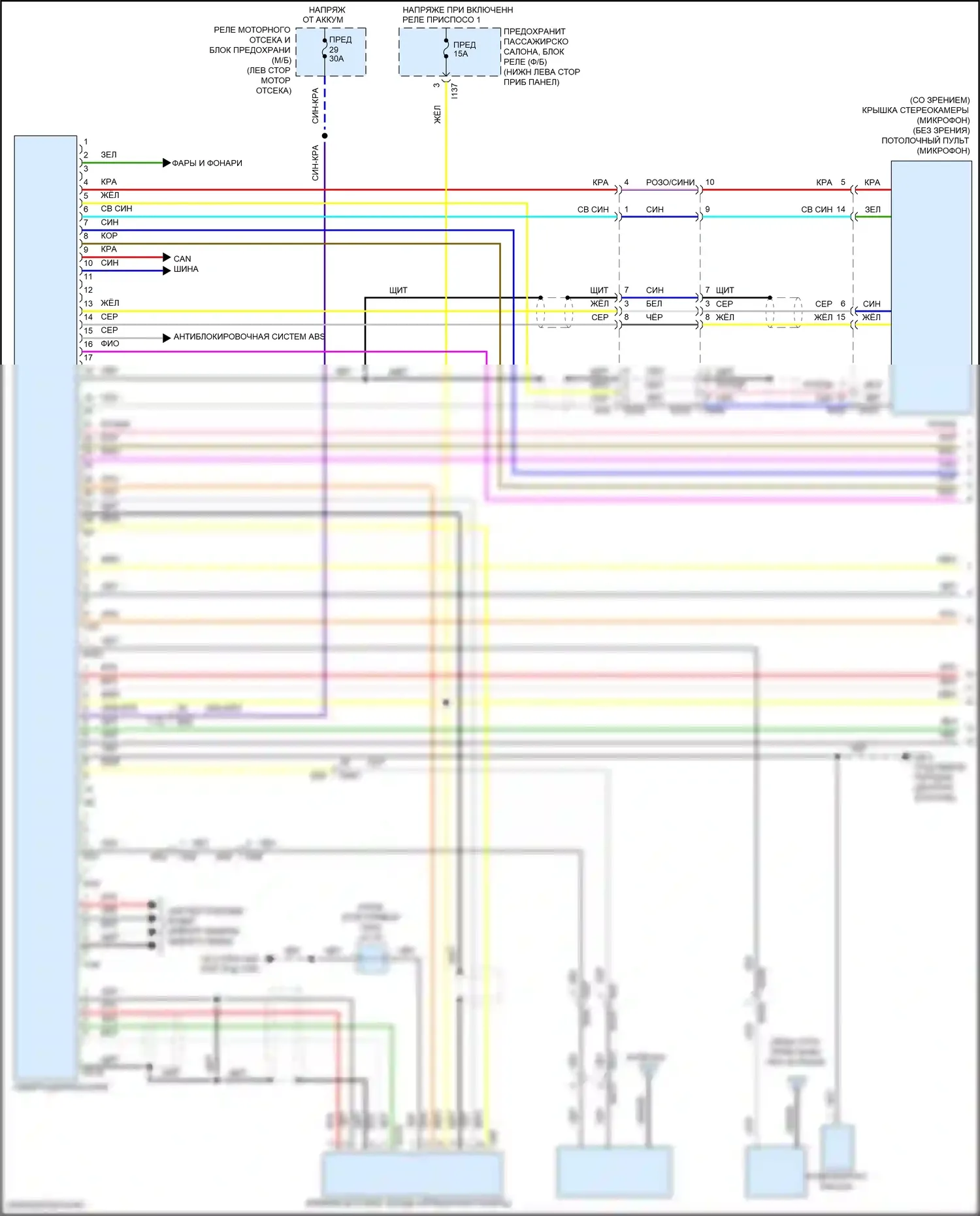 Impreza Subaru GK2 рестайлинг (2019-2023): Электросхема навигации, без телематики (1 из 3) 
