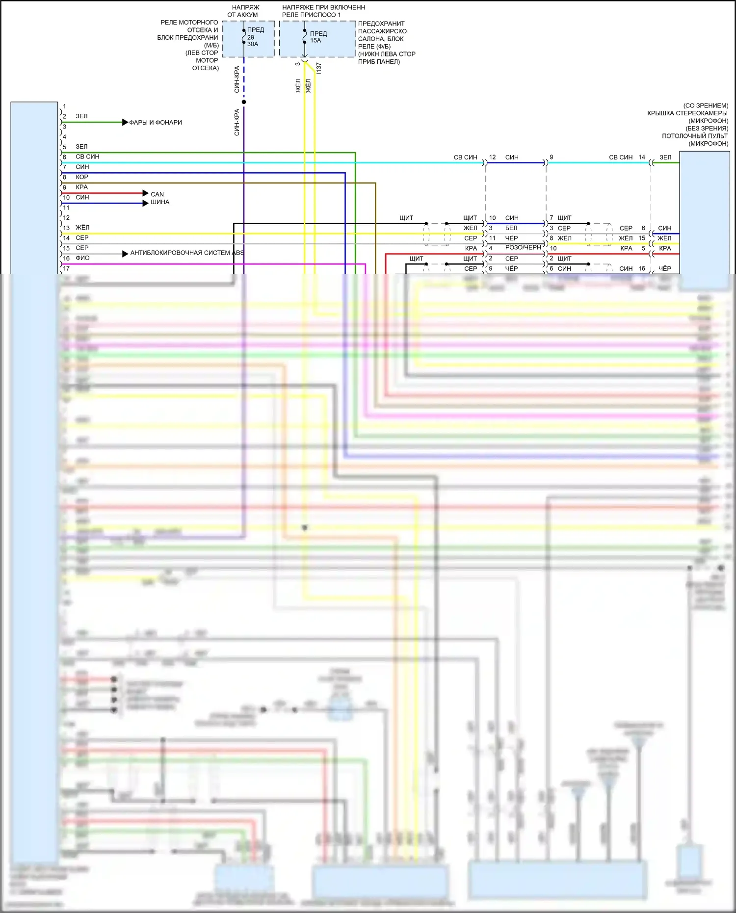 Impreza Subaru GK2 рестайлинг (2019-2023): Электросхема навигации, с телематикой (1 из 4) 