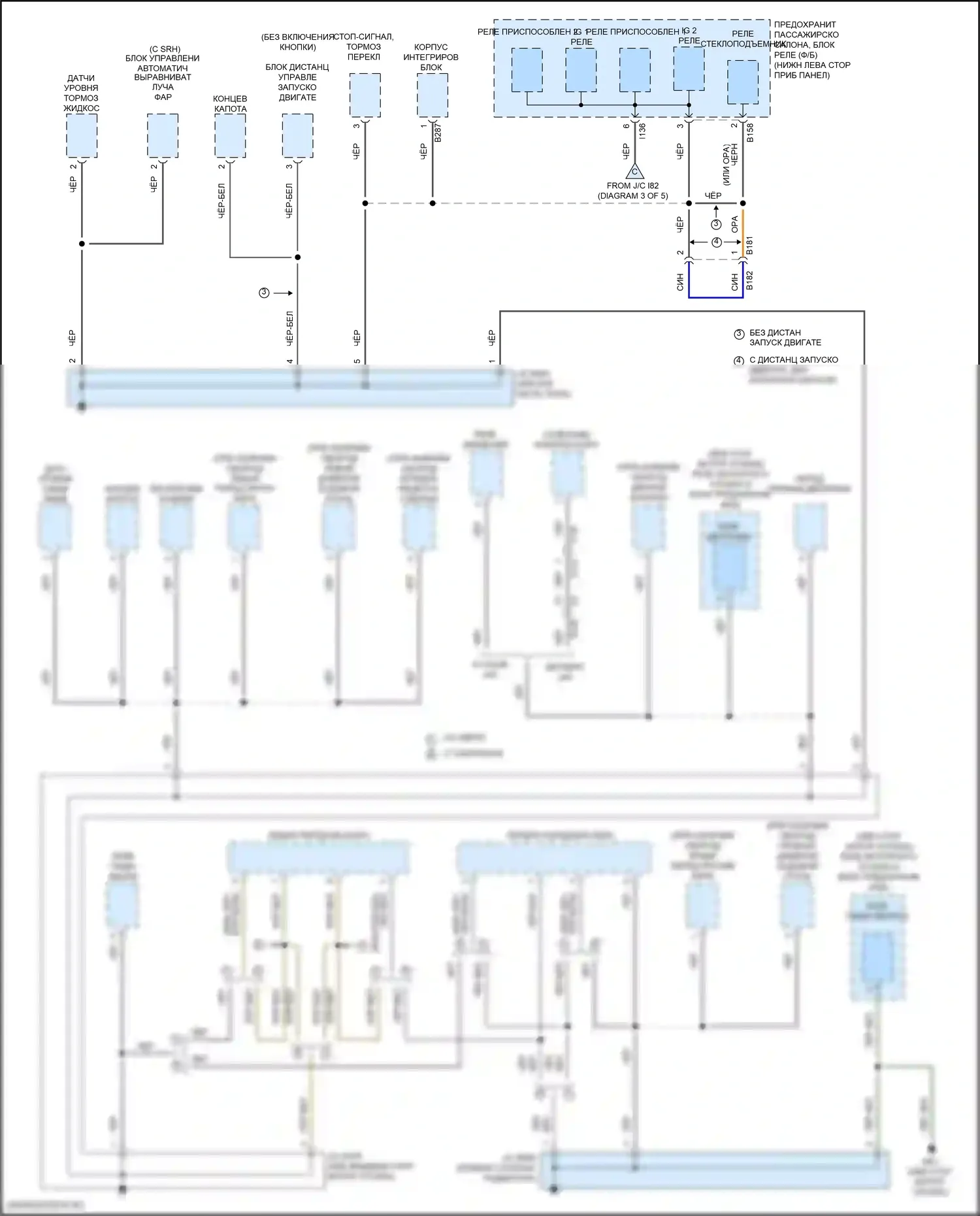 Impreza Subaru GK2 рестайлинг (2019-2023): Электросхема точек подключения масс (1 из 5) 