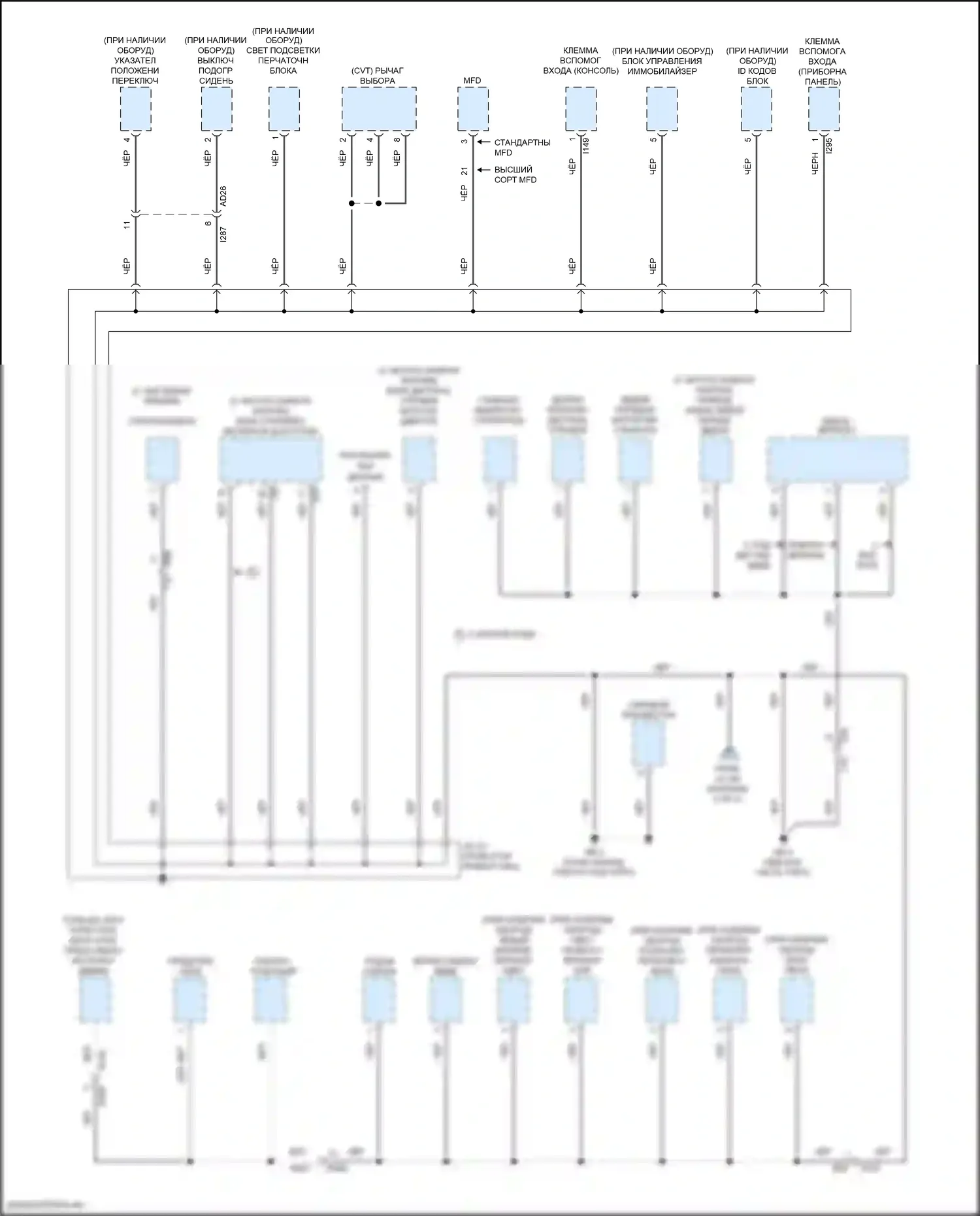 Impreza Subaru GK2 рестайлинг (2019-2023): Электросхема точек подключения масс (2 из 5) 