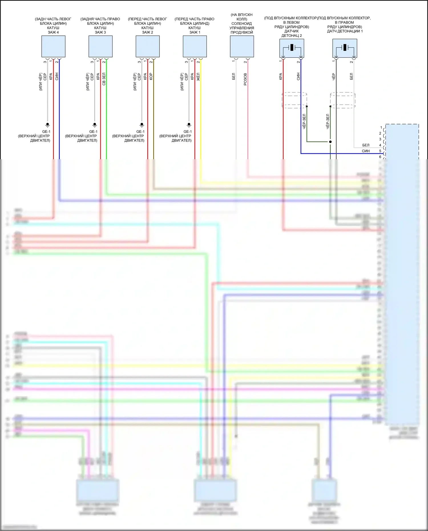 Impreza Subaru GK2 (2016-2019): Электросхема двигателя 2.0l (7 из 7) 