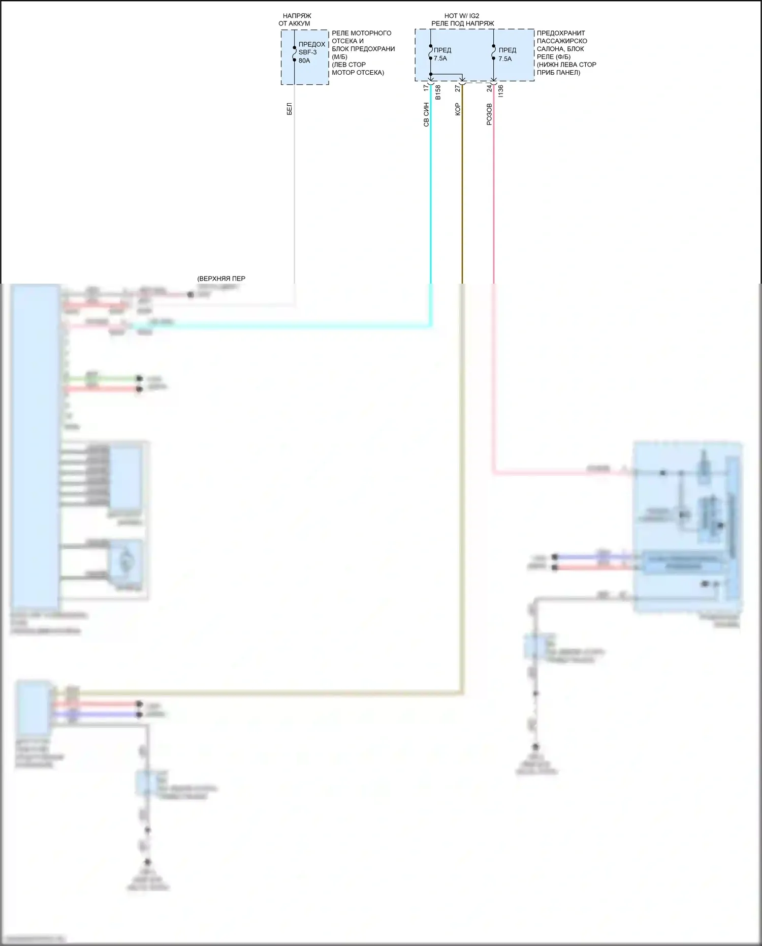 Impreza Subaru GK2 (2016-2019): Электросхема электроусилителя руля 