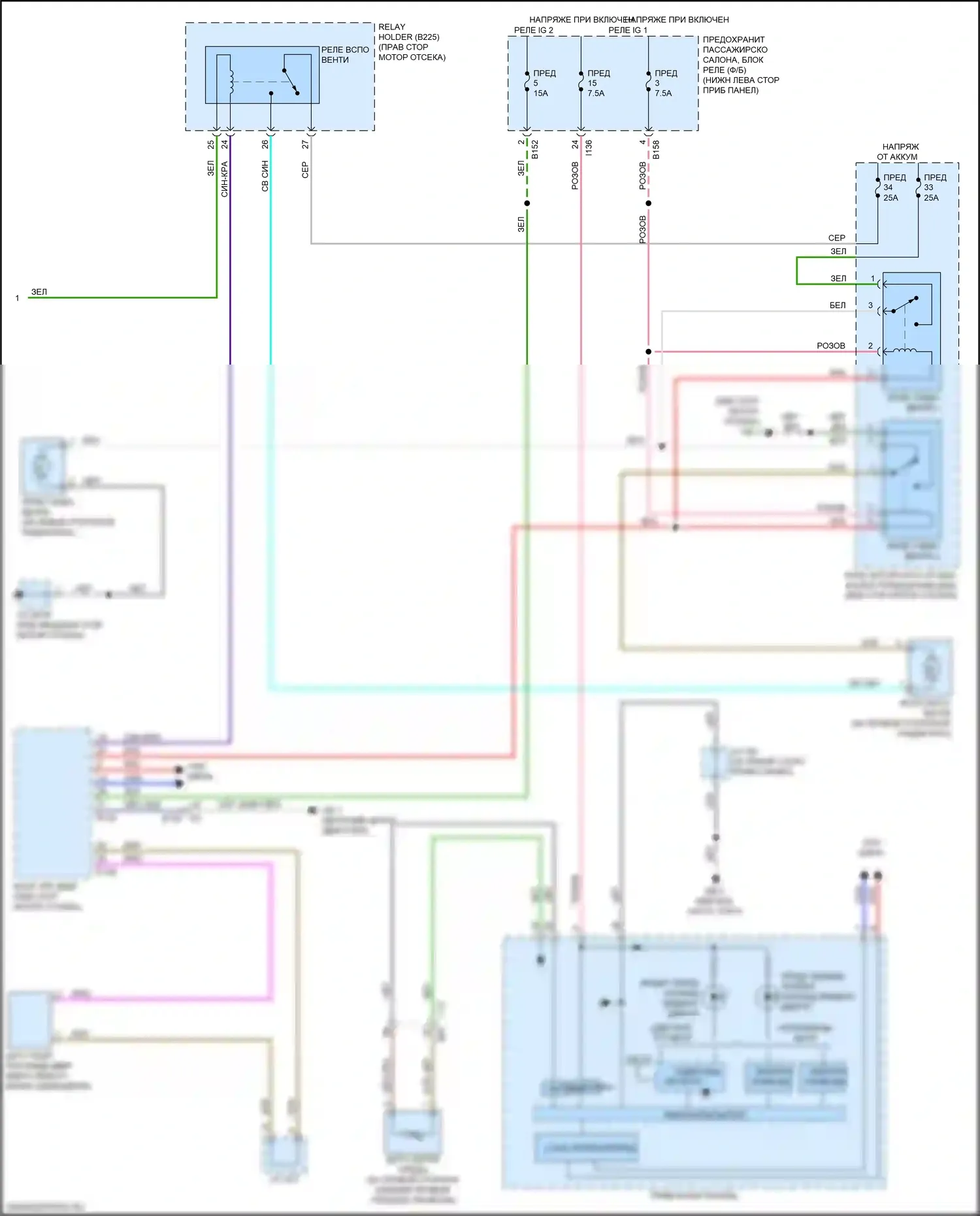 Impreza Subaru GK2 (2016-2019): Электросхема климат контроля (3 из 3) 