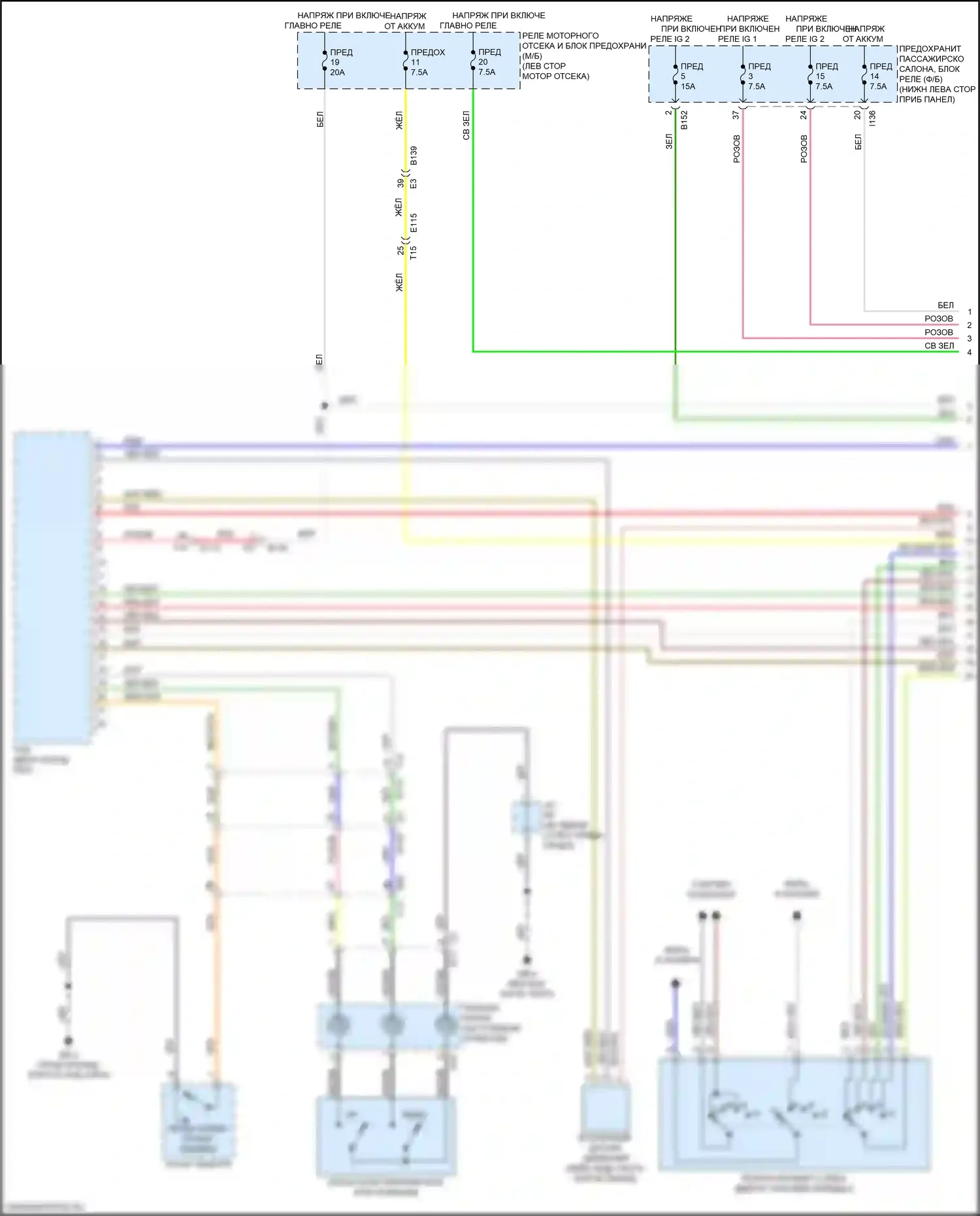Impreza Subaru GK2 (2016-2019): Электросхема коробки передач (1 из 2) 