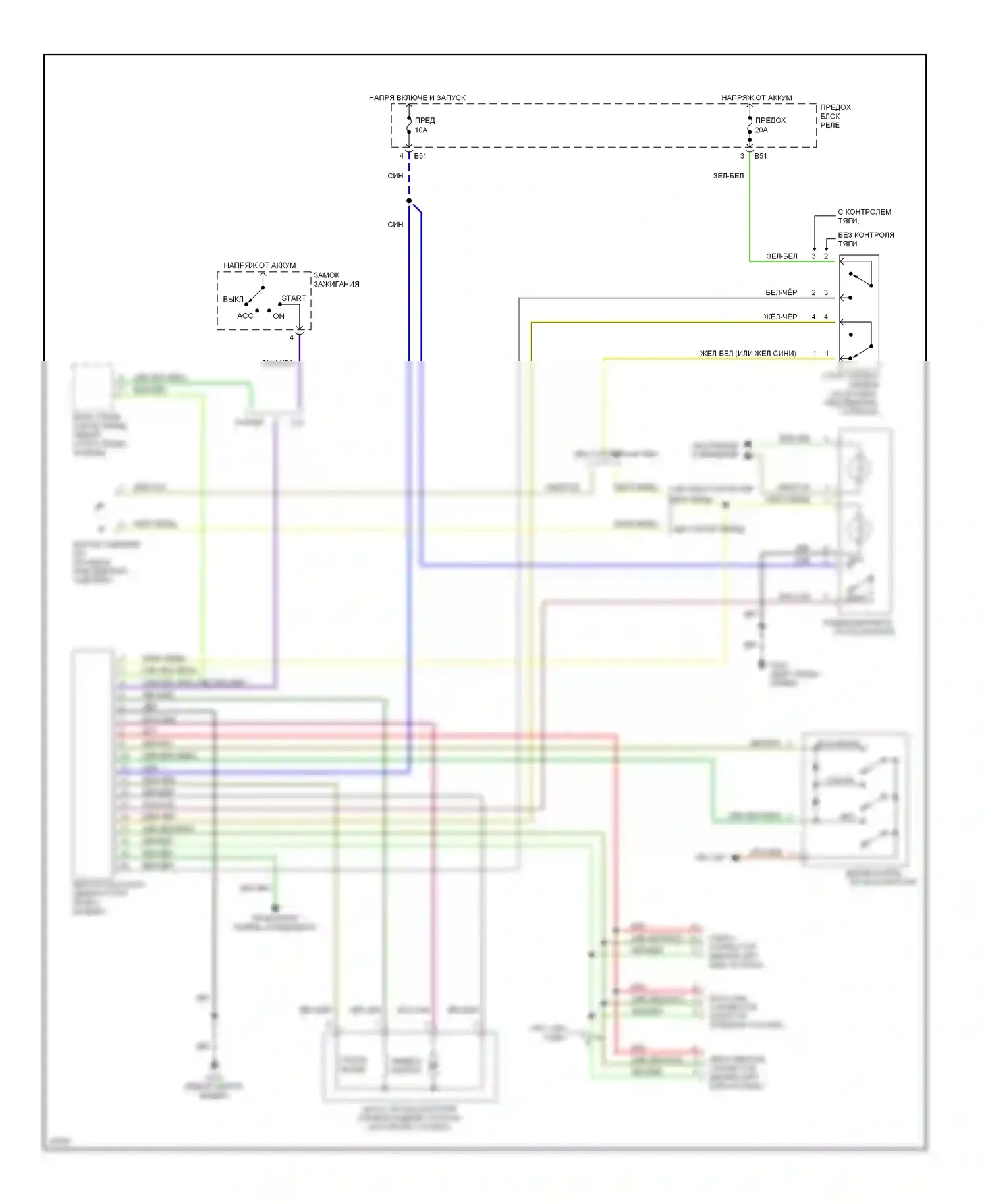 Legacy Subaru BD/BG/BK (1993-1999): Электросхема круиз-контроля 