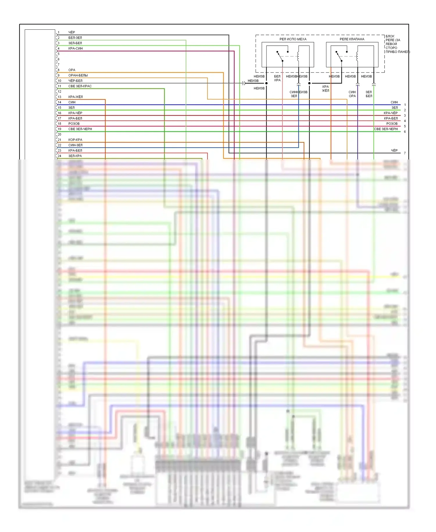 Legacy Subaru BE/BH/BT (1998-2004): Электросхемы антиблокировочной системы abs, с контролем тяги (1 из 2) 