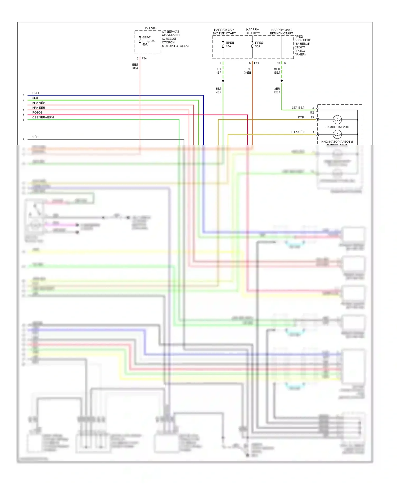 Legacy Subaru BE/BH/BT (1998-2004): Электросхемы антиблокировочной системы abs, с контролем тяги (2 из 2) 