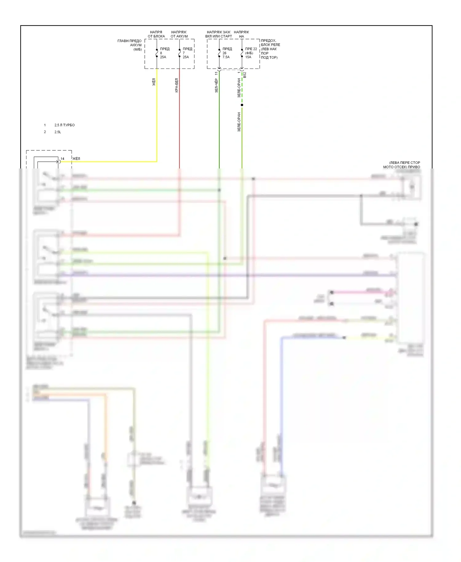 Legacy Subaru BM/BR (2009-2012): 2.5л турбо, автоматическая электросхема кондиционера (3 из 3) 