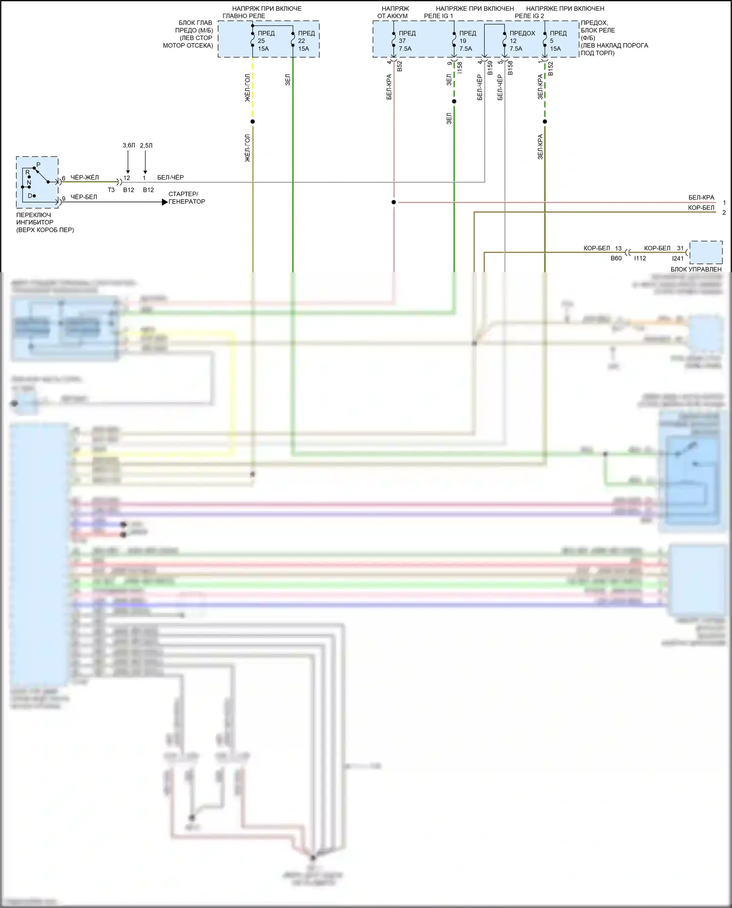 Legacy Subaru BN/BS (2014-2017): Электросхема зрения (1 из 2) 